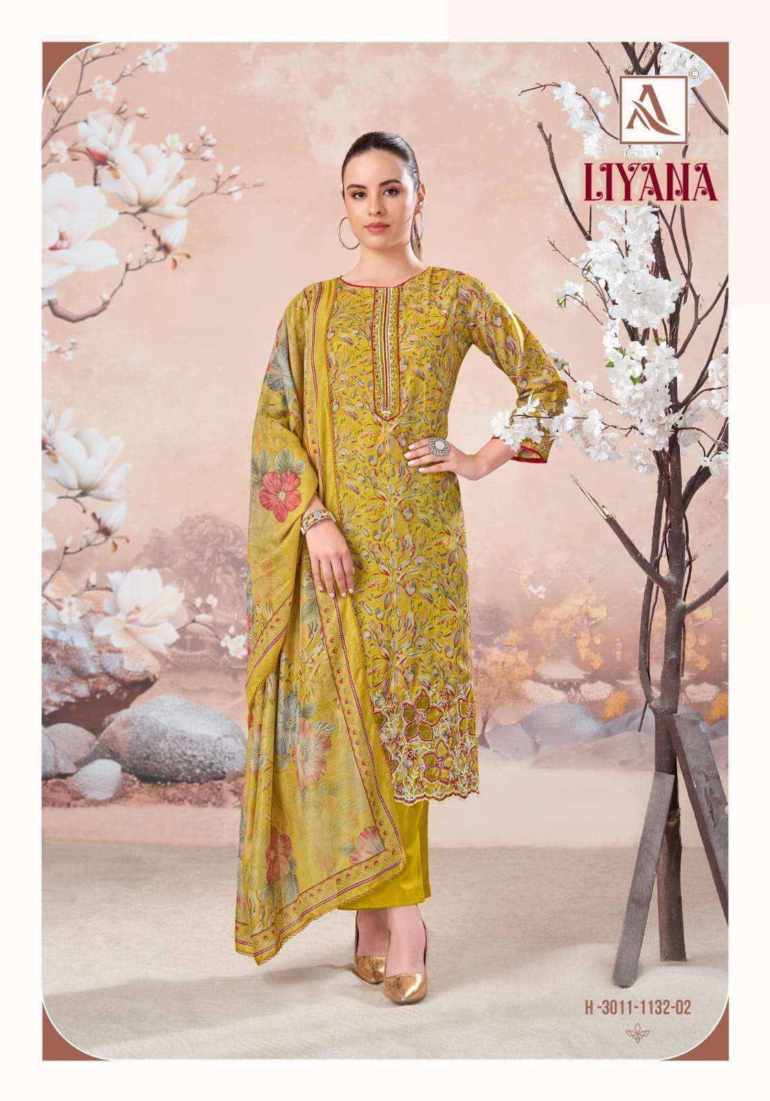 Alok Liyana Cambric Cotton Dress Material 4 pcs Catalog | Surat Wholesale Market.com