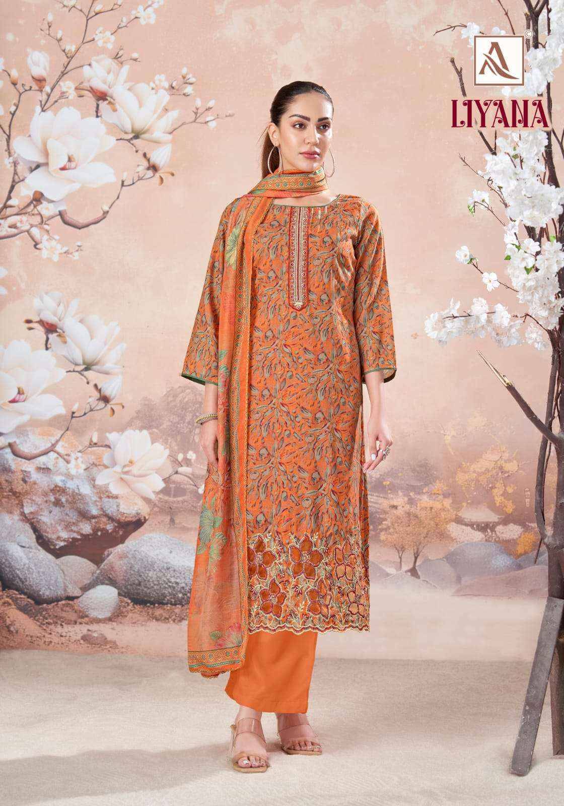 Alok Liyana Cambric Cotton Dress Material 4 pcs Catalog | Surat Wholesale Market.com