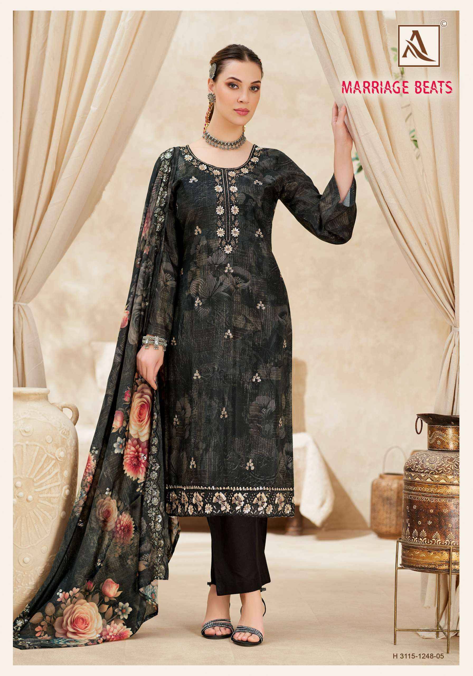 Alok Marriage Beats Viscose Dress Material 8 pcs Catalog | Wholesale Textiles Direct from Surat