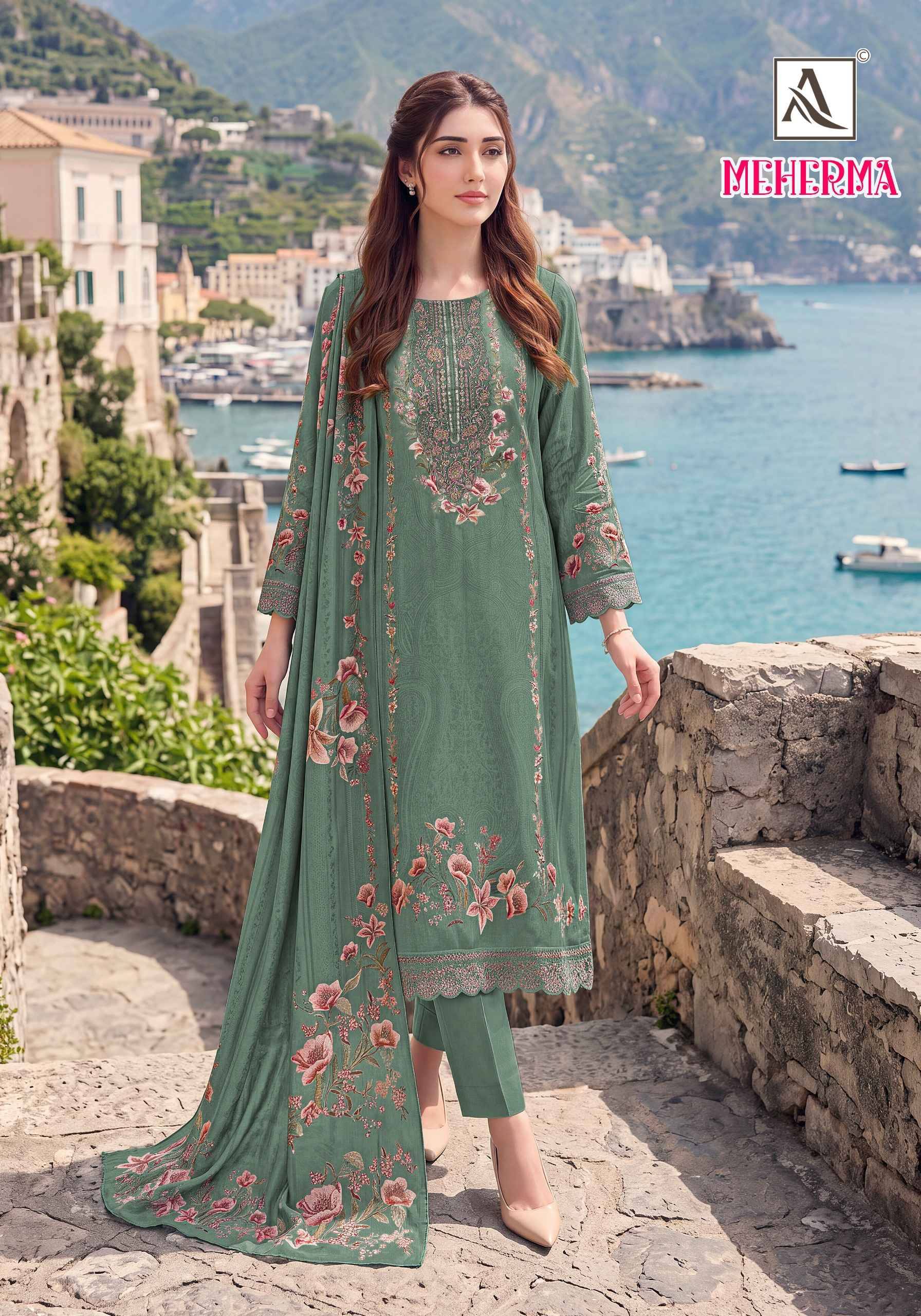 Alok Meherma Viscose Maslin Salwar Kameez 4 pcs Catalog