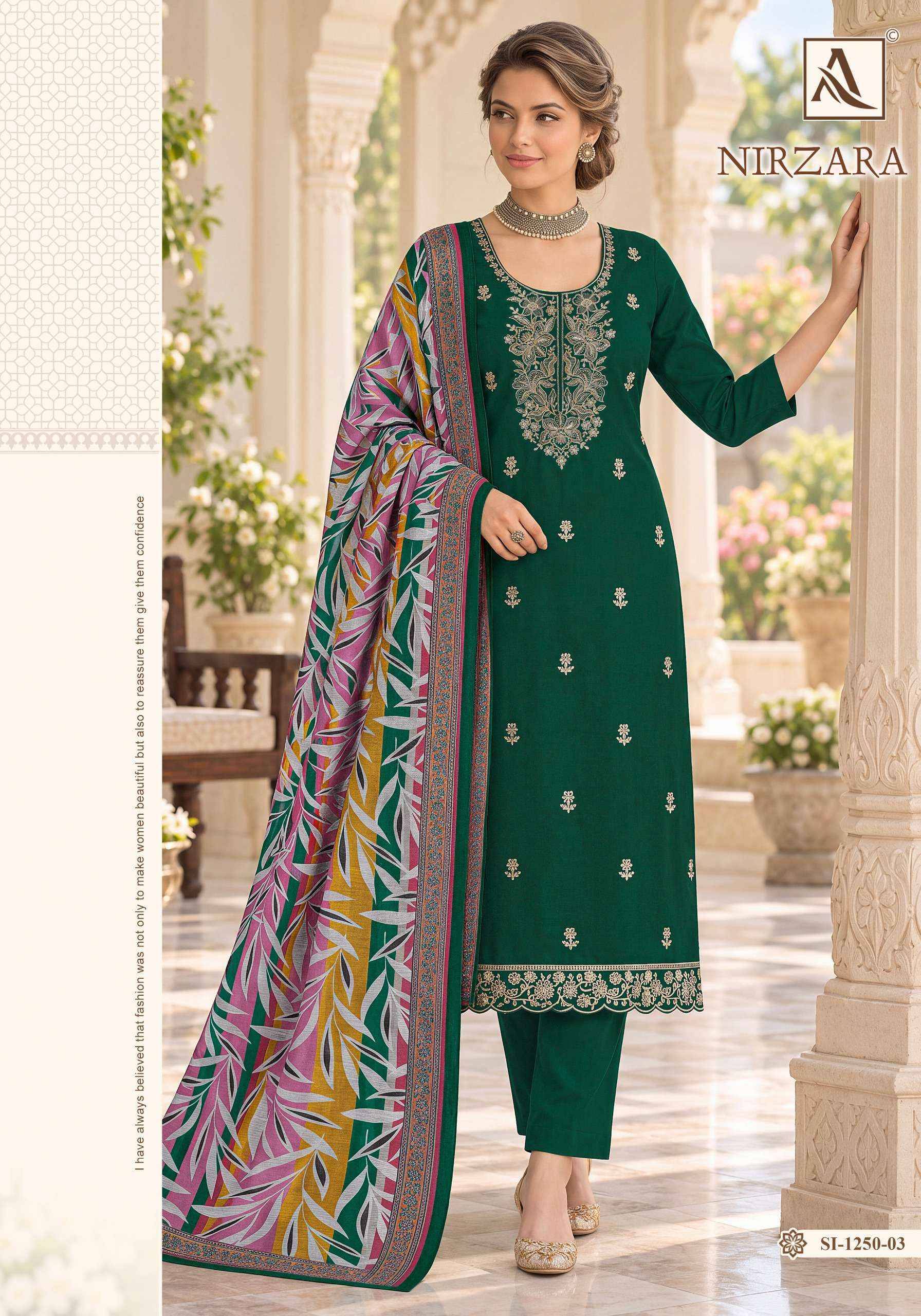 Alok Nirzara Jam Cotton Dress Material 6 pcs Catalog | Surat Wholesale Bazaar
