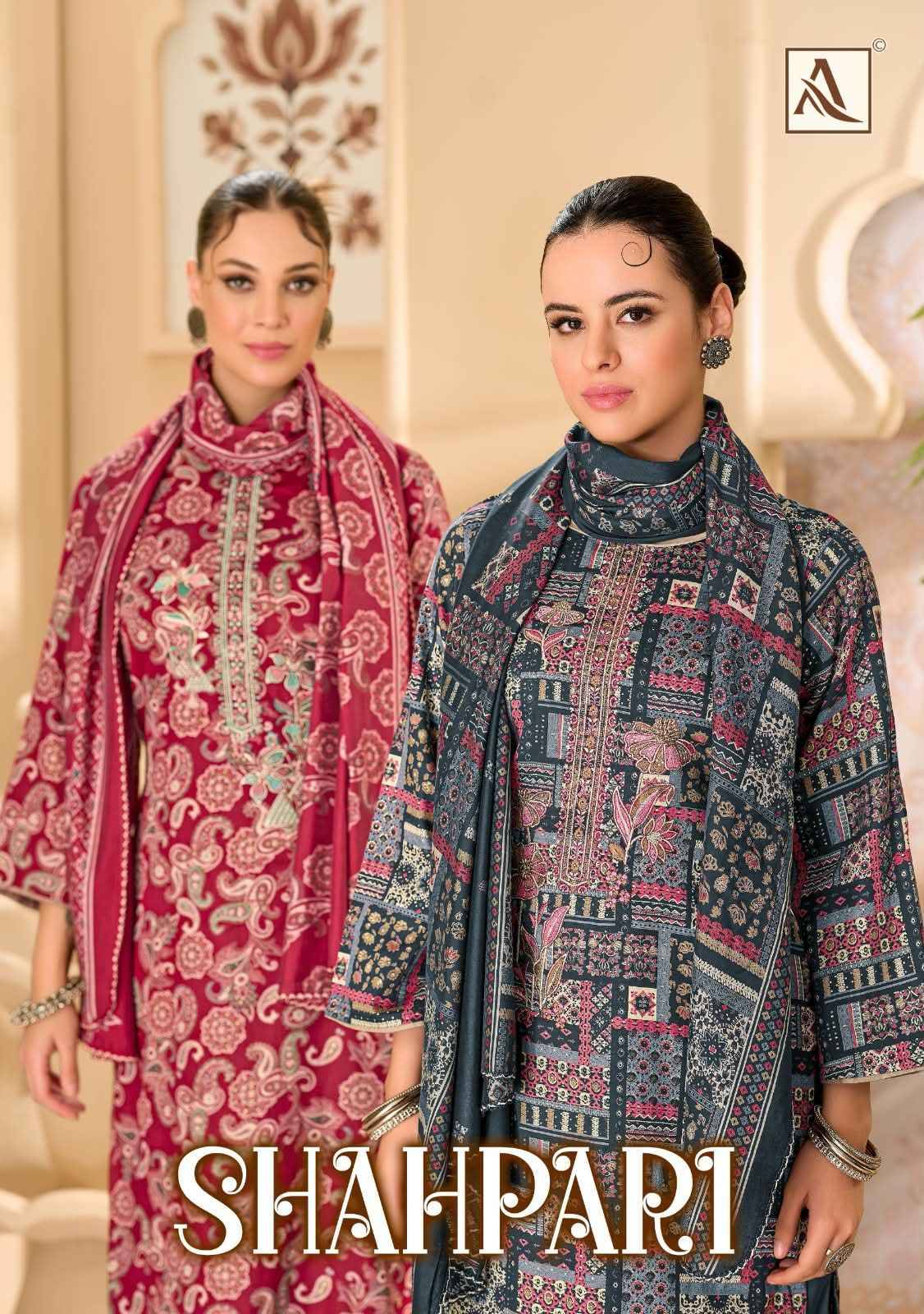 Alok Shahpari Zam Salwar Kameez _ Surat Wholesale Market 6 Pcs Catalog 