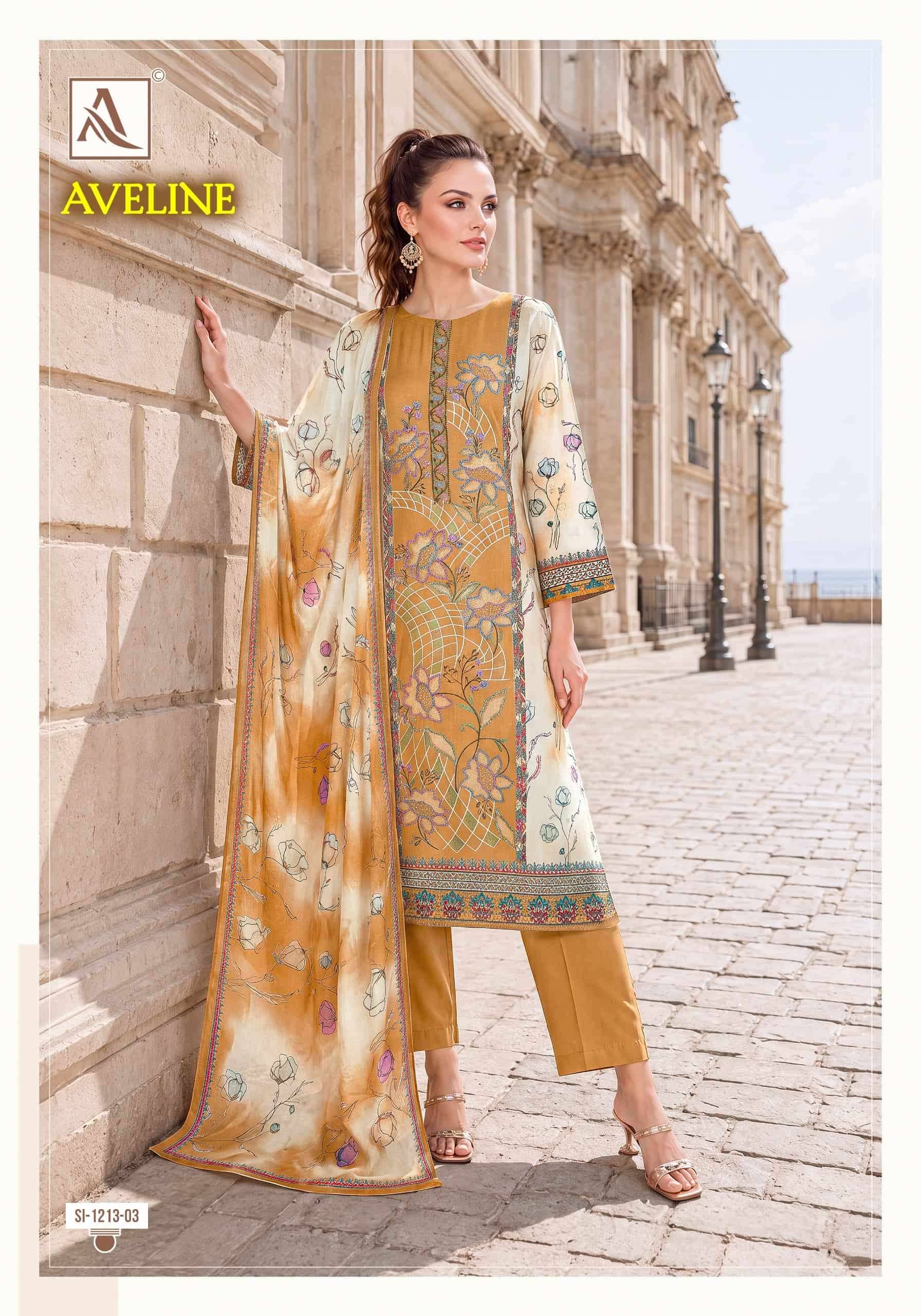 Alok Suit Aveline Pure Viscose Maslin Dress Material 6 Pcs Catalog | Wholesale Market in Surat