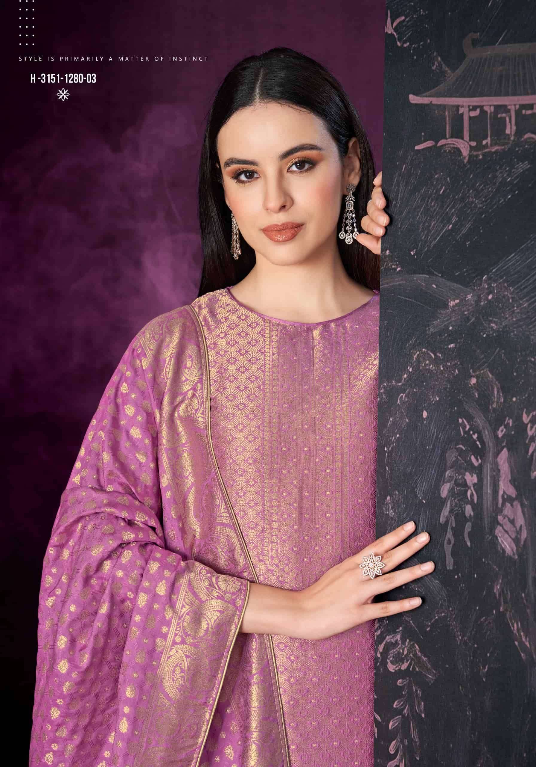 Alok Suit Hum Safar Edition 9 Designer Jacquard Salwar Kameez _ Surat Wholesale Market Price ( 6 Pcs Catalog )