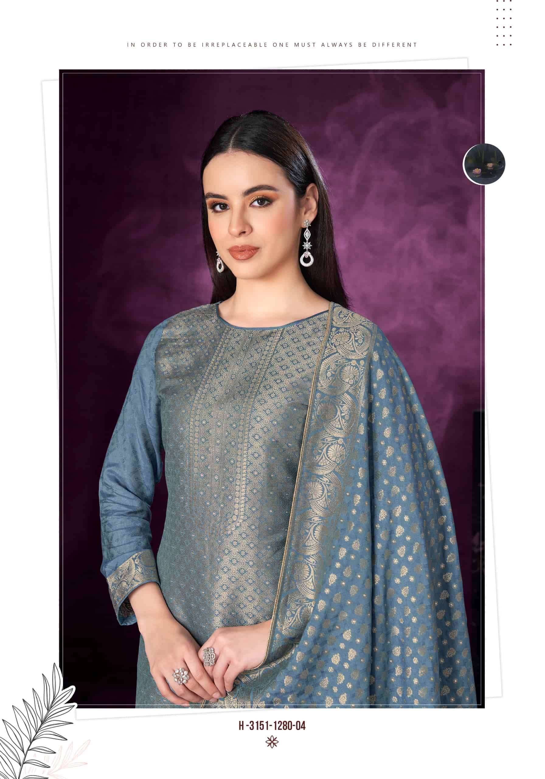 Alok Suit Hum Safar Edition 9 Designer Jacquard Salwar Kameez _ Surat Wholesale Market Price ( 6 Pcs Catalog )