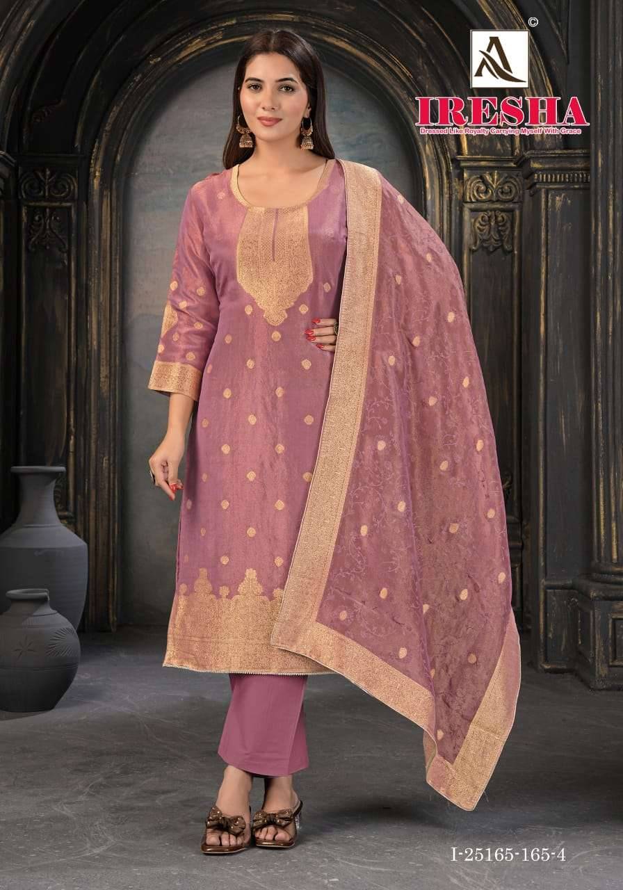 Alok Suit Iresha Jacquard Dress Material 4 Pcs Catalog | Surat Wholesale Market