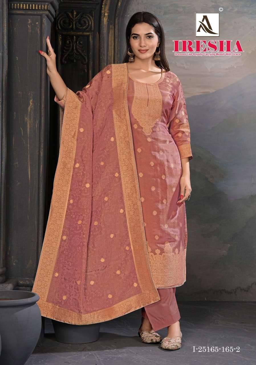 Alok Suit Iresha Jacquard Dress Material 4 Pcs Catalog | Surat Wholesale Market