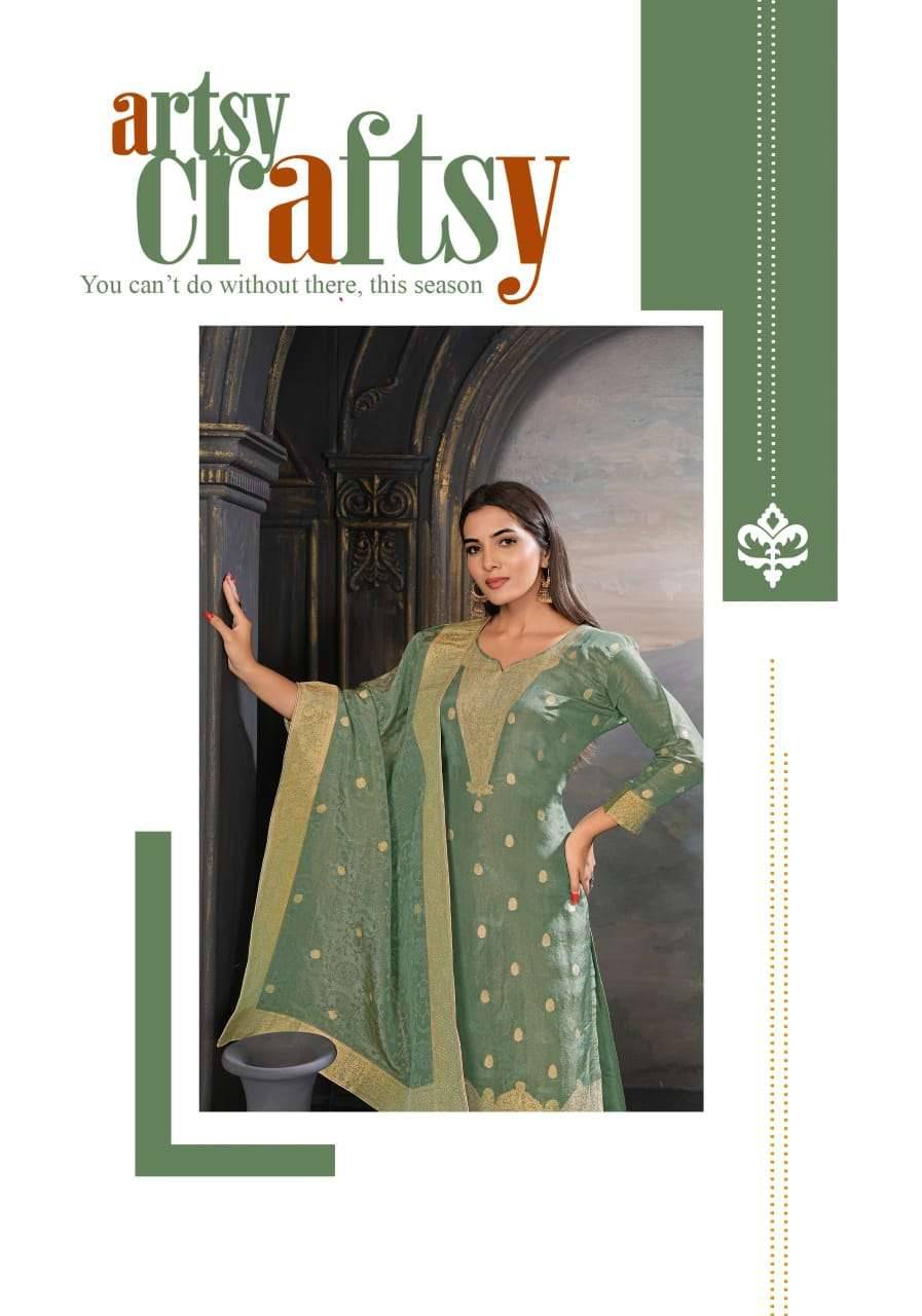 Alok Suit Iresha Jacquard Dress Material 4 Pcs Catalog | Surat Wholesale Market