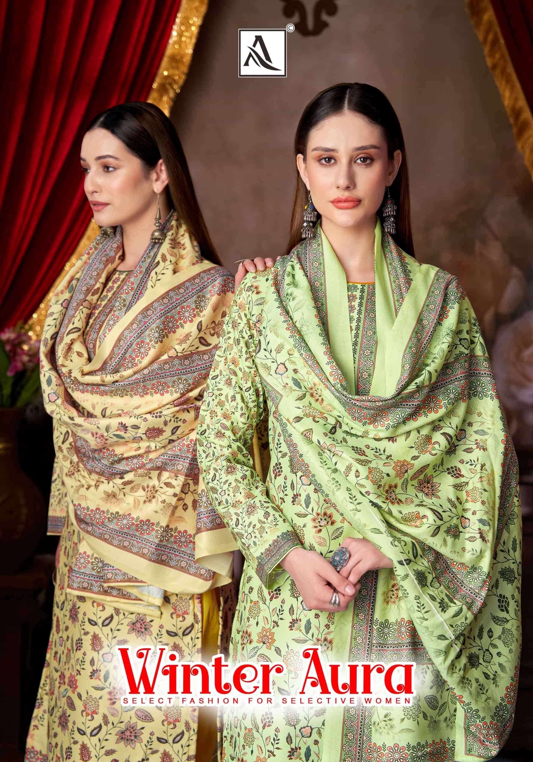 Alok Suit Winter Aura Wear Winter Salwar Suit 6 Pcs Catalog | Surat Wholesale Market