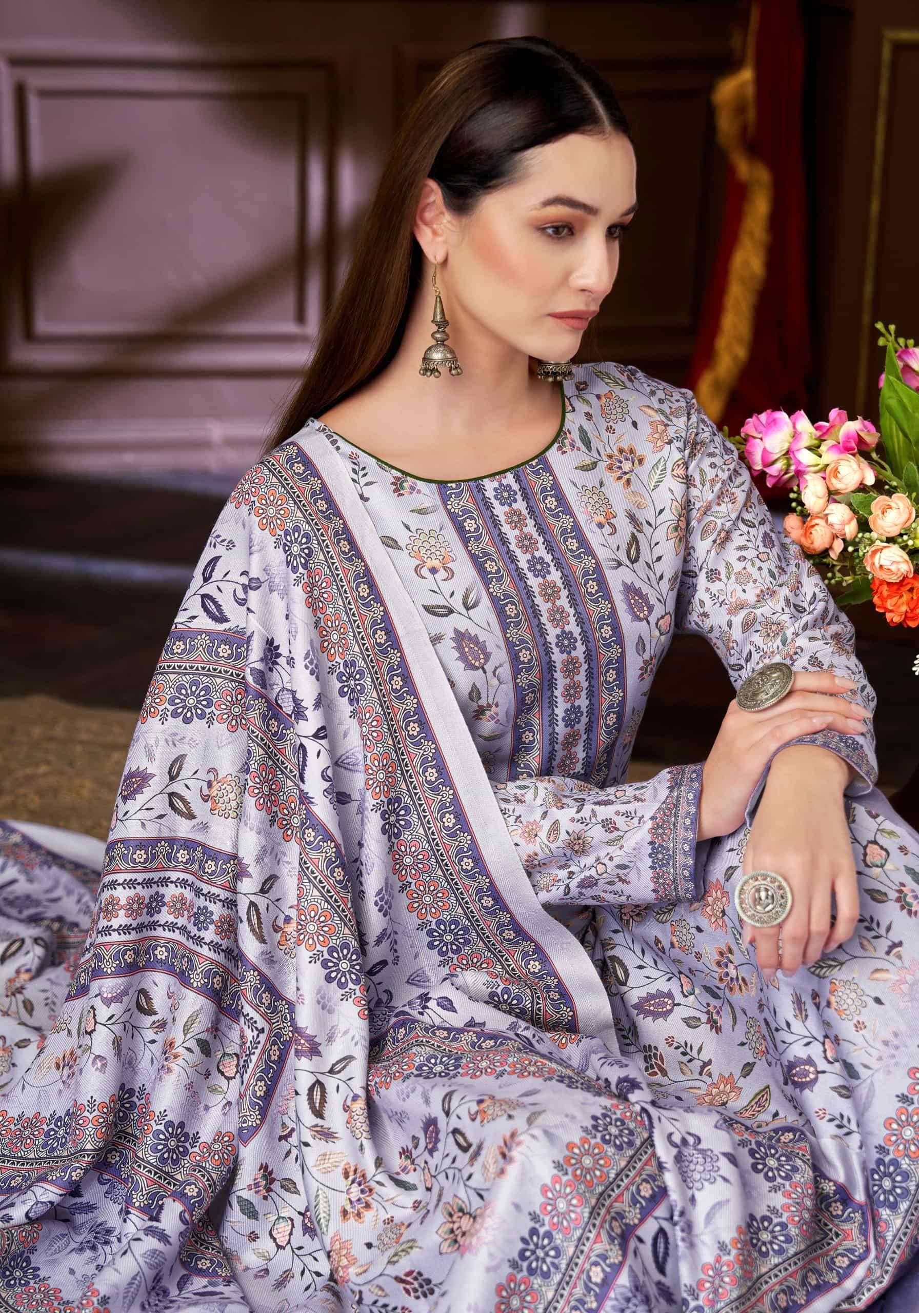 Alok Suit Winter Aura Wear Winter Salwar Suit 6 Pcs Catalog | Surat Wholesale Market