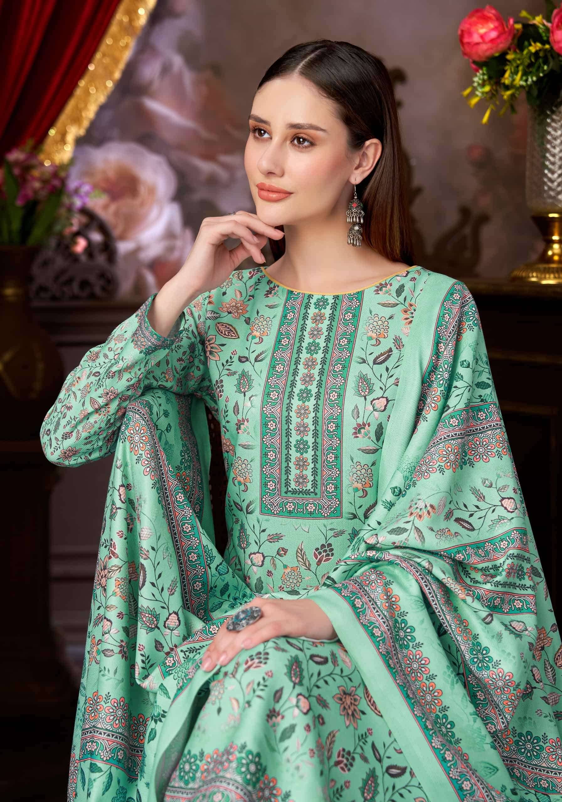 Alok Suit Winter Aura Wear Winter Salwar Suit 6 Pcs Catalog | Surat Wholesale Market