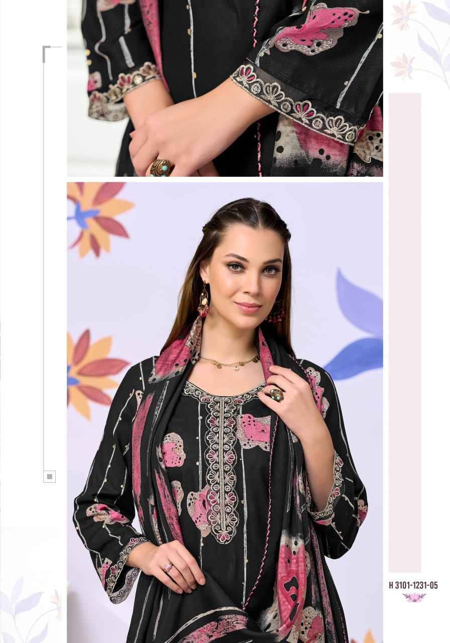 Alok Turkish Edition 20 Viscose Reyon Dress Material 6 pcs Catalog | Surat Wholesale Market