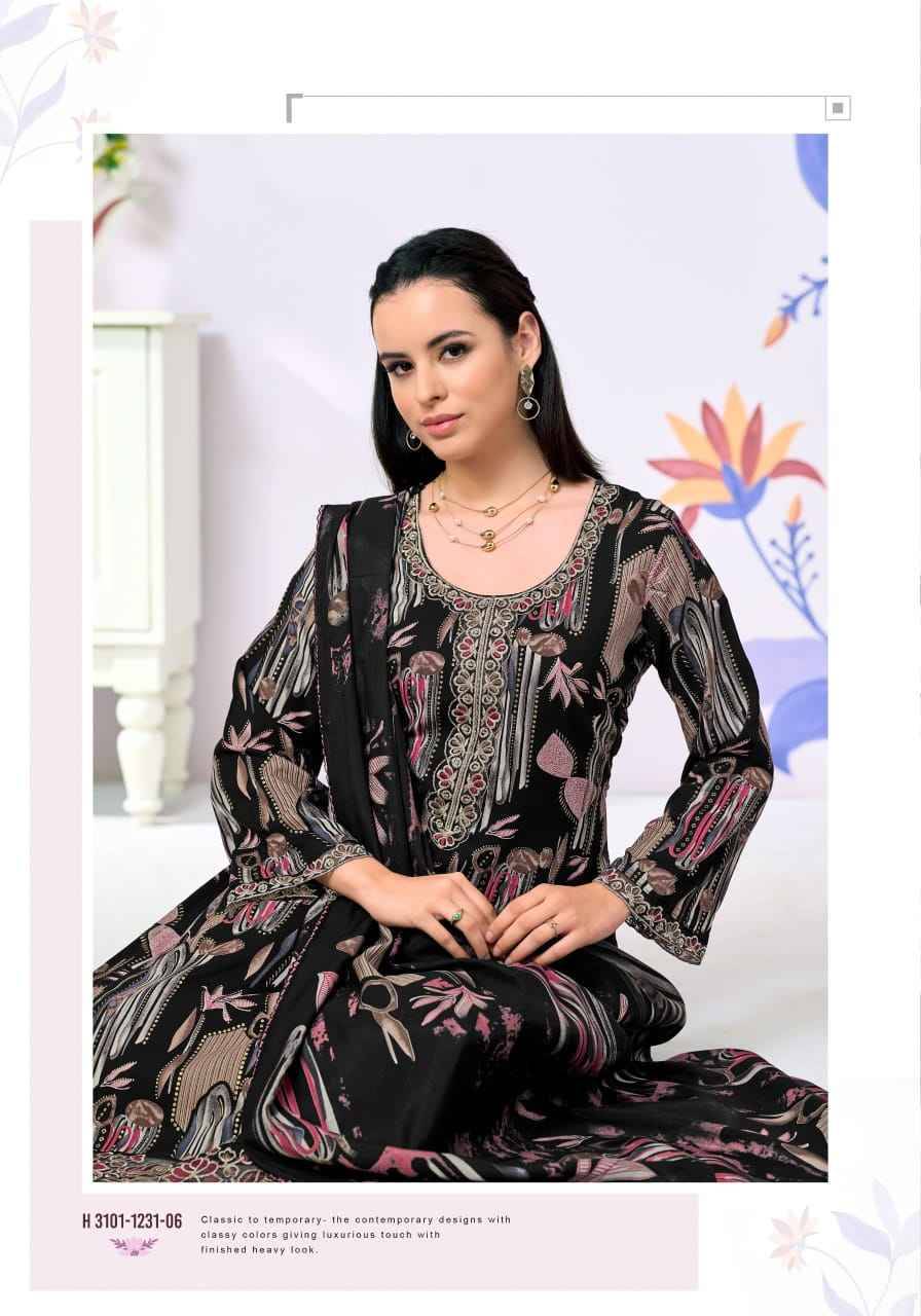 Alok Turkish Edition 20 Viscose Reyon Dress Material 6 pcs Catalog | Surat Wholesale Market