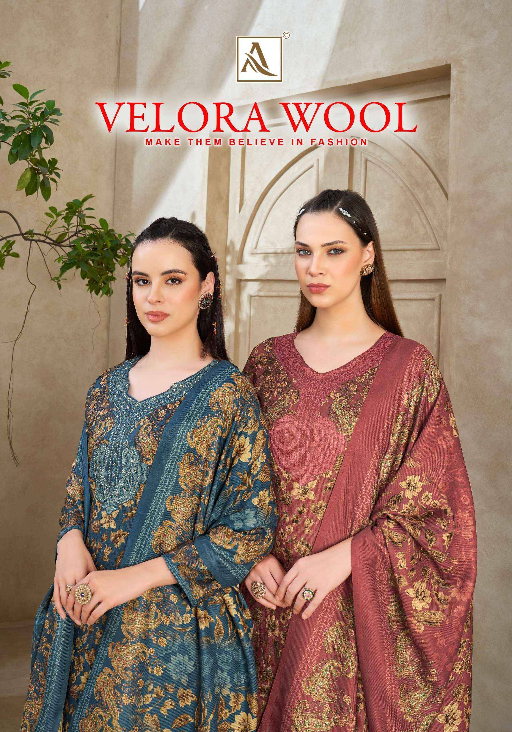 Alok Velora Wool Pashmina Salwar Kameez 6 Pcs Catalog 