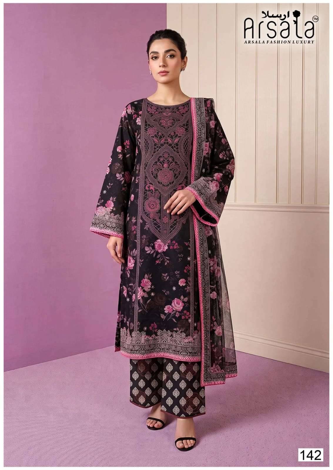 Arsala Amara Vol 5 Printed Lawn Cotton Dress Material 6 Pcs Catalog