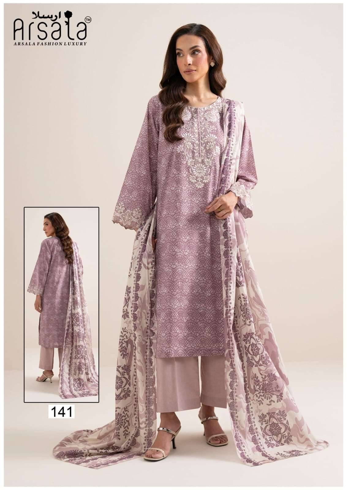 Arsala Amara Vol 5 Printed Lawn Cotton Dress Material 6 Pcs Catalog