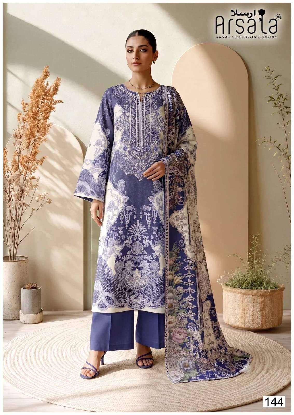 Arsala Amara Vol 5 Printed Lawn Cotton Dress Material 6 Pcs Catalog