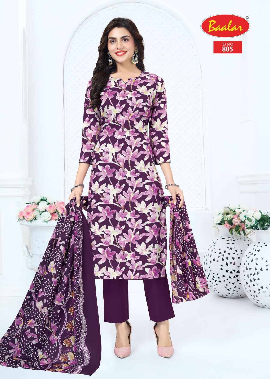 Baalar Pashmina Vol 8 Cotton Dress Material 12 pcs Catalog