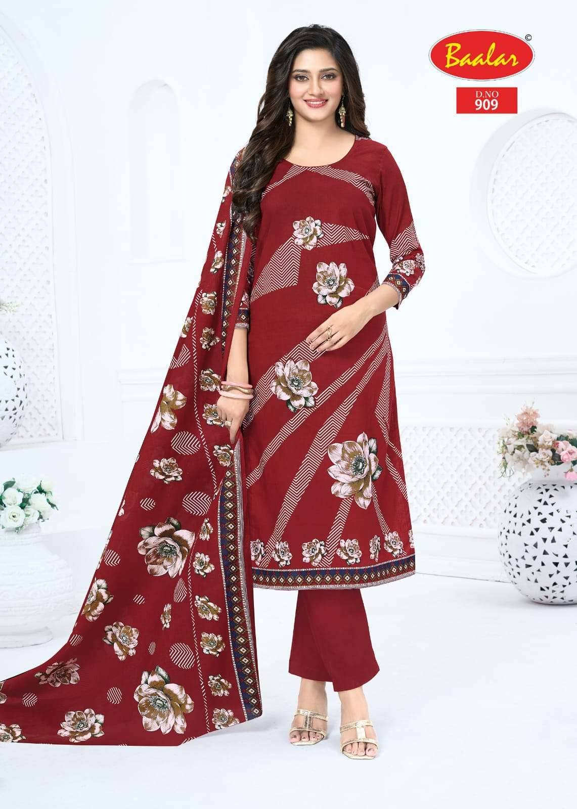 Baalar Pashmina Vol 9 Pure Lawn Cotton Dress Material 13 Pcs Catalog