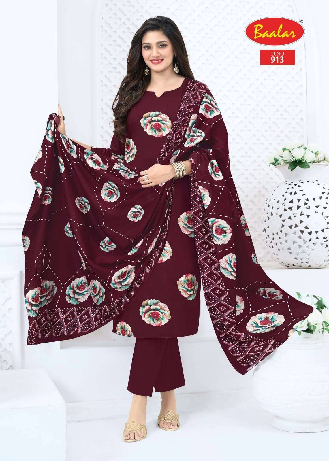 Baalar Pashmina Vol 9 Pure Lawn Cotton Dress Material 13 Pcs Catalog