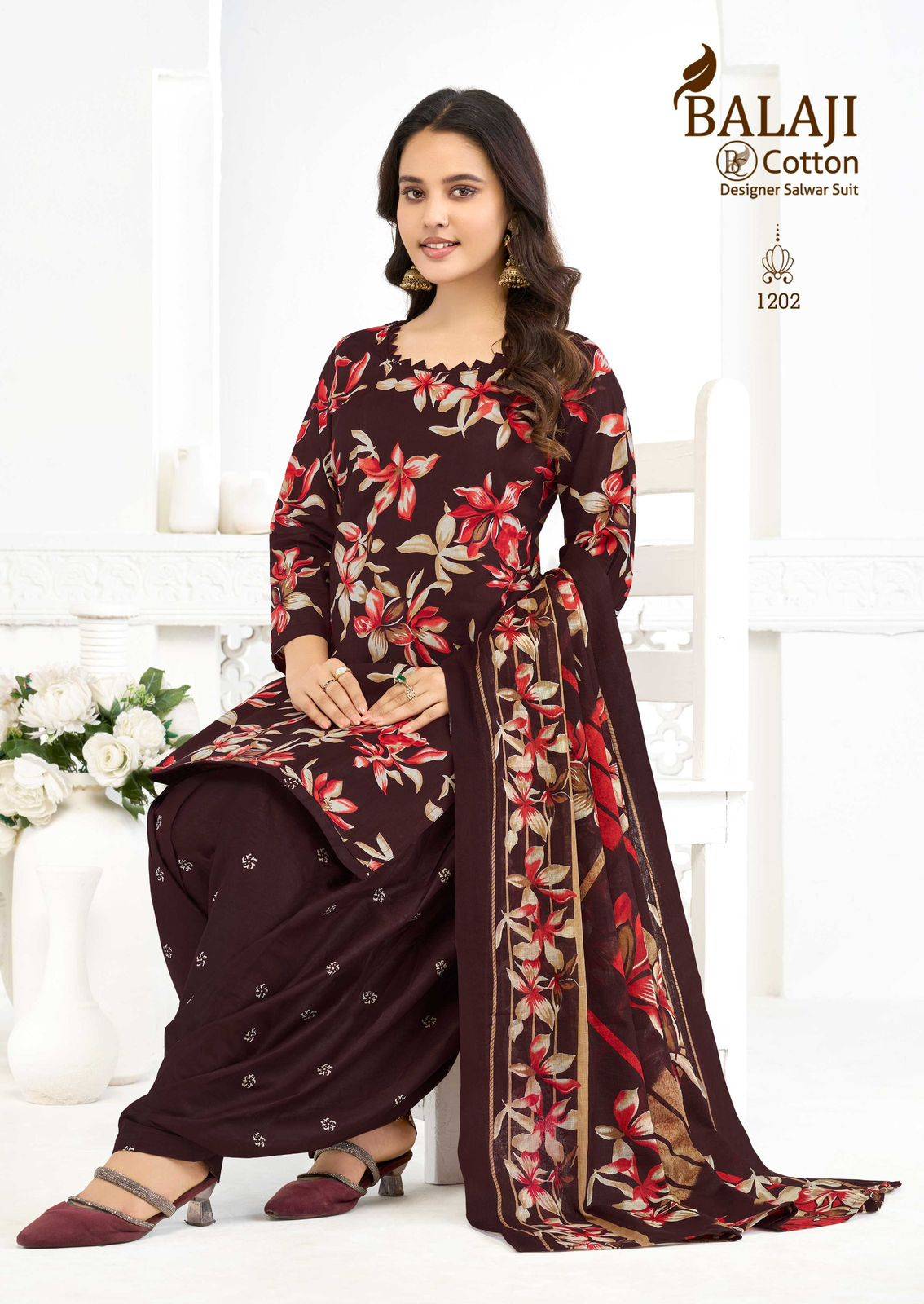 Balaji Sui Dhaaga Vol-12 Cotton Dress Material Wholesale Price 10 Pcs Catalog