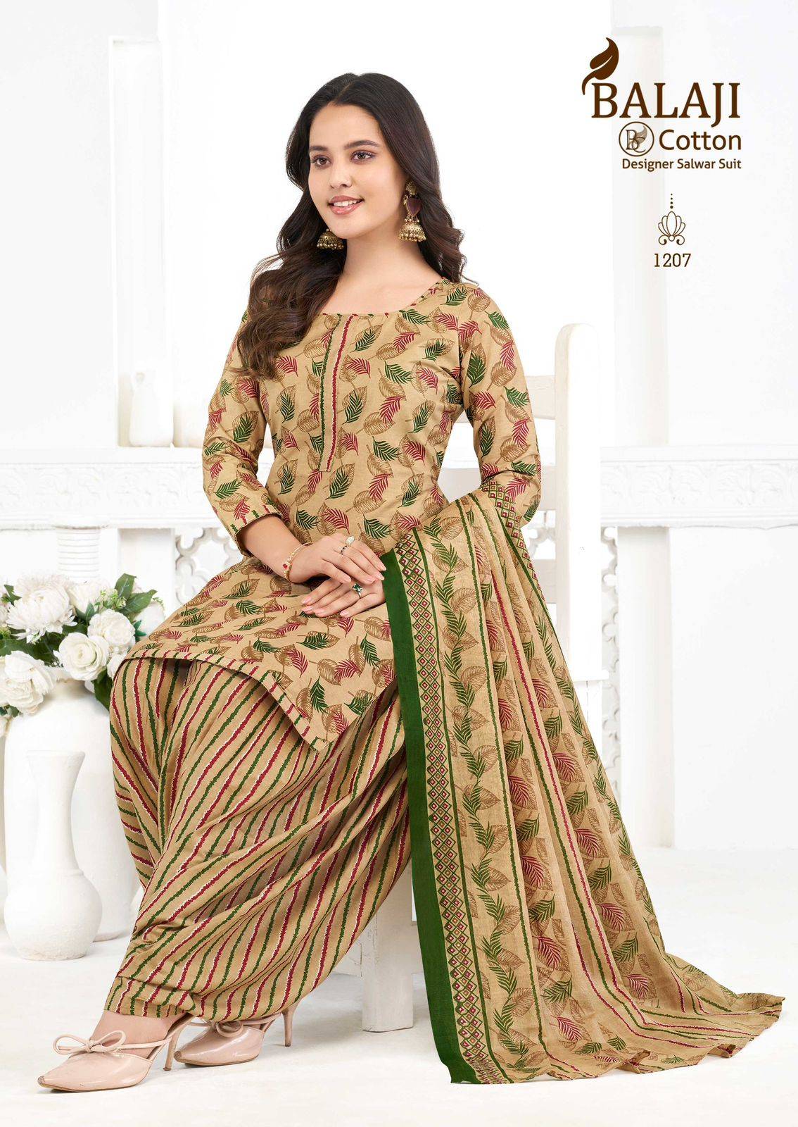 Balaji Sui Dhaaga Vol-12 Cotton Dress Material Wholesale Price 10 Pcs Catalog