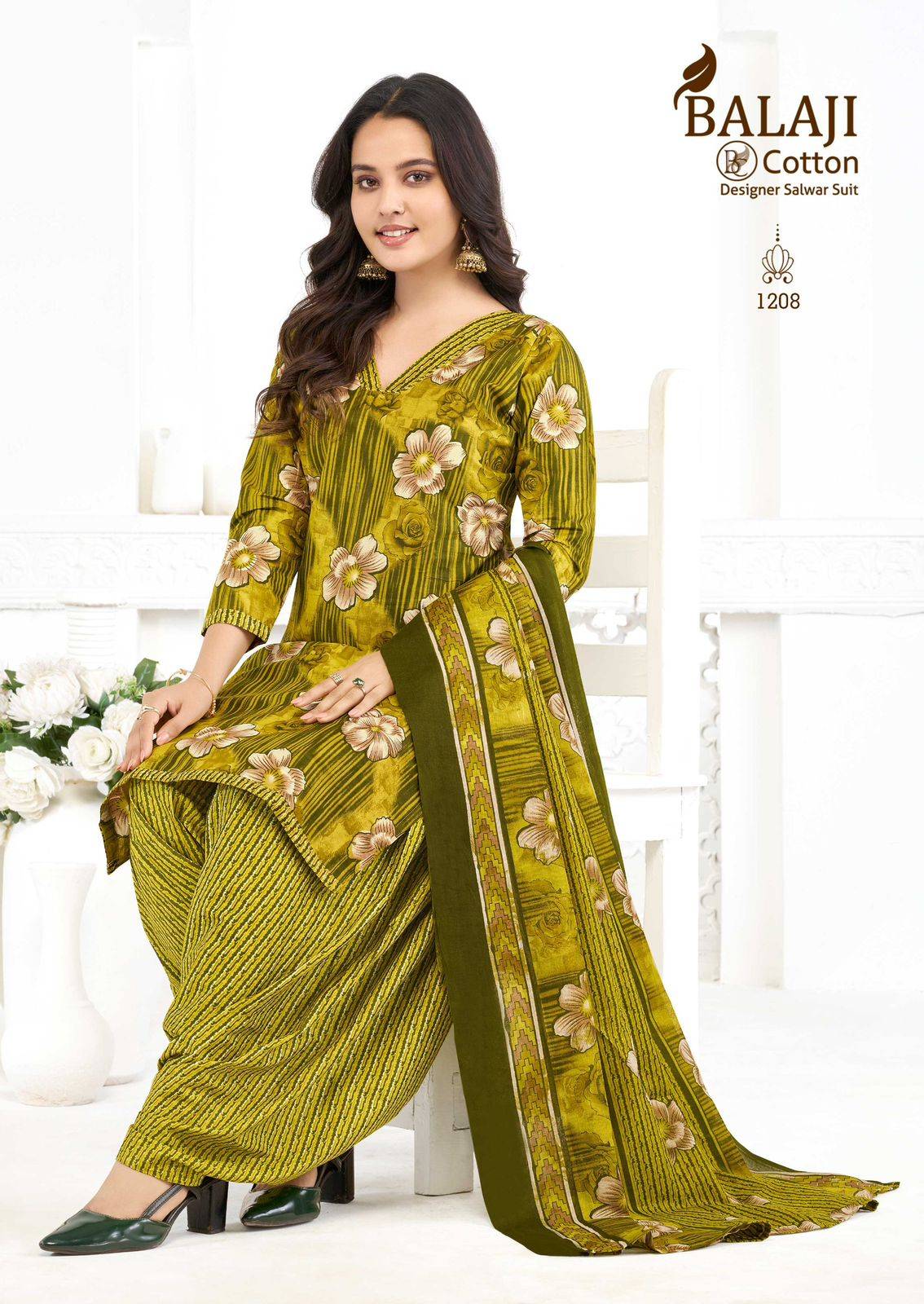 Balaji Sui Dhaaga Vol-12 Cotton Dress Material Wholesale Price 10 Pcs Catalog