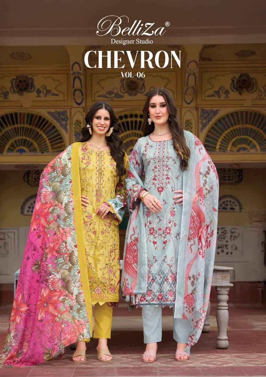 Belliza Chevron Vol 6 Cotton Dress Material 6 pcs Catalog | Wholesale Textiles Direct from Surat