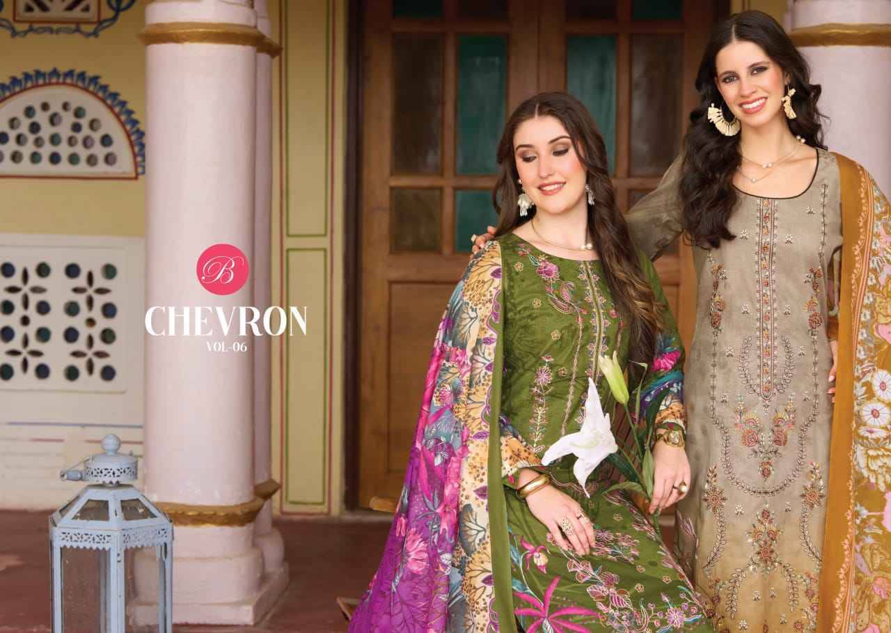 Belliza Chevron Vol 6 Cotton Dress Material 6 pcs Catalog | Wholesale Textiles Direct from Surat