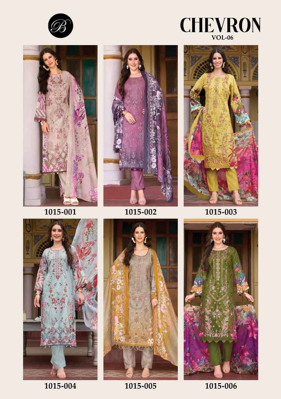Belliza Chevron Vol 6 Cotton Dress Material 6 pcs Catalog | Wholesale Textiles Direct from Surat