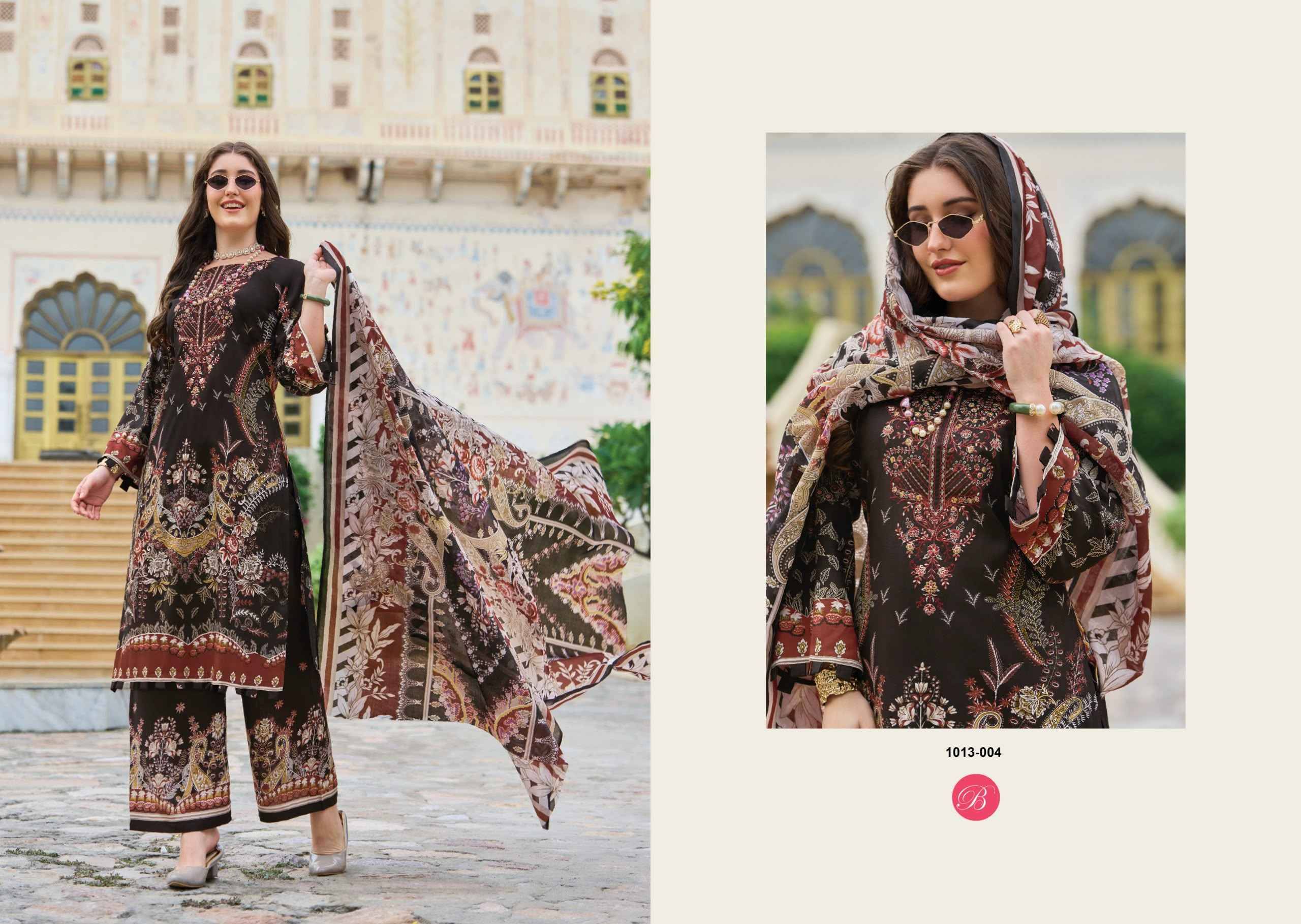 Belliza Dilshad Vol 7 Viscose Rayon Salwar Kameez 8 pcs Catalog