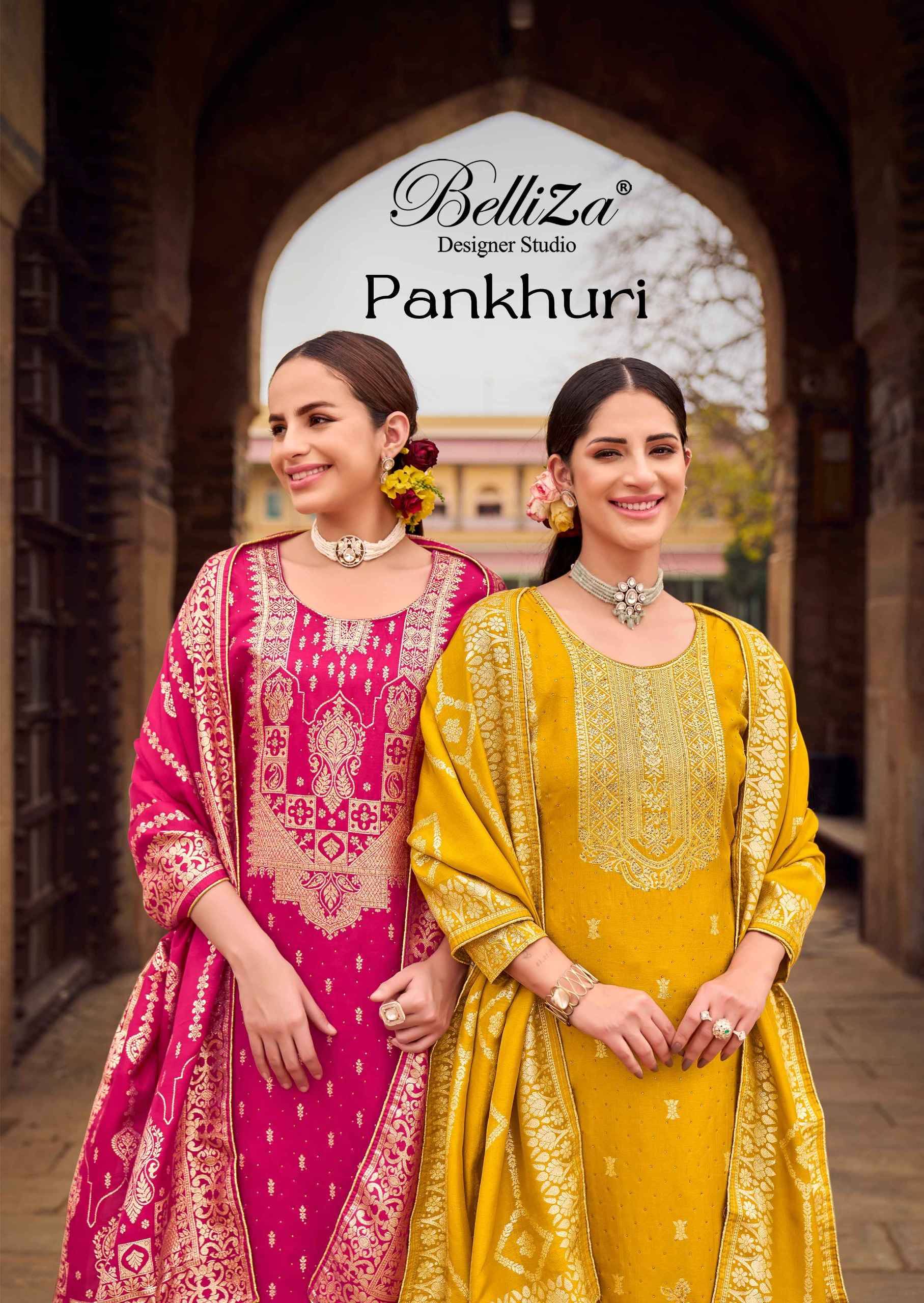 Belliza Pankhuri Viscose Dress Material 6 pcs Catalog | Surat Wholesale Market