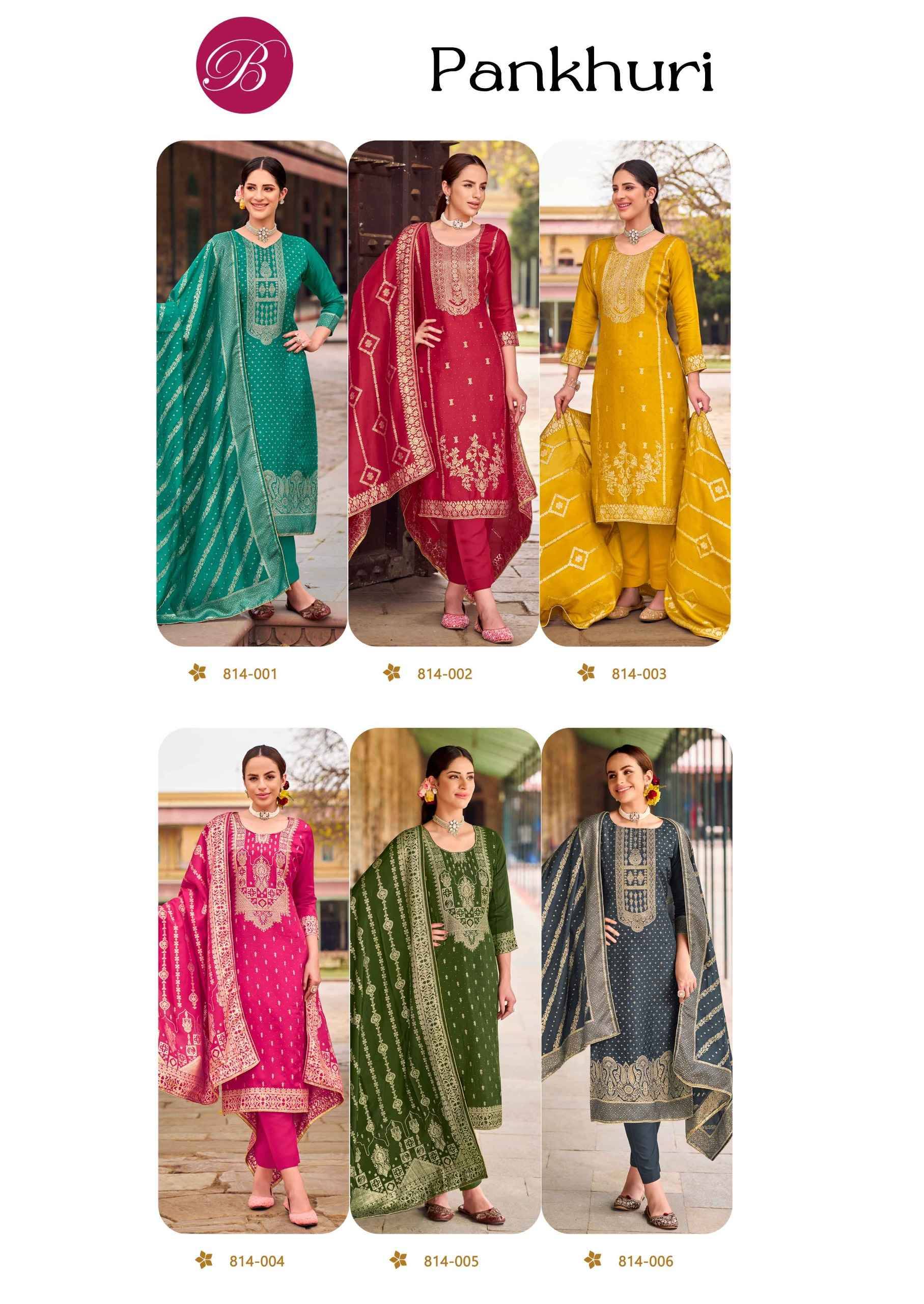 Belliza Pankhuri Viscose Dress Material 6 pcs Catalog | Surat Wholesale Market