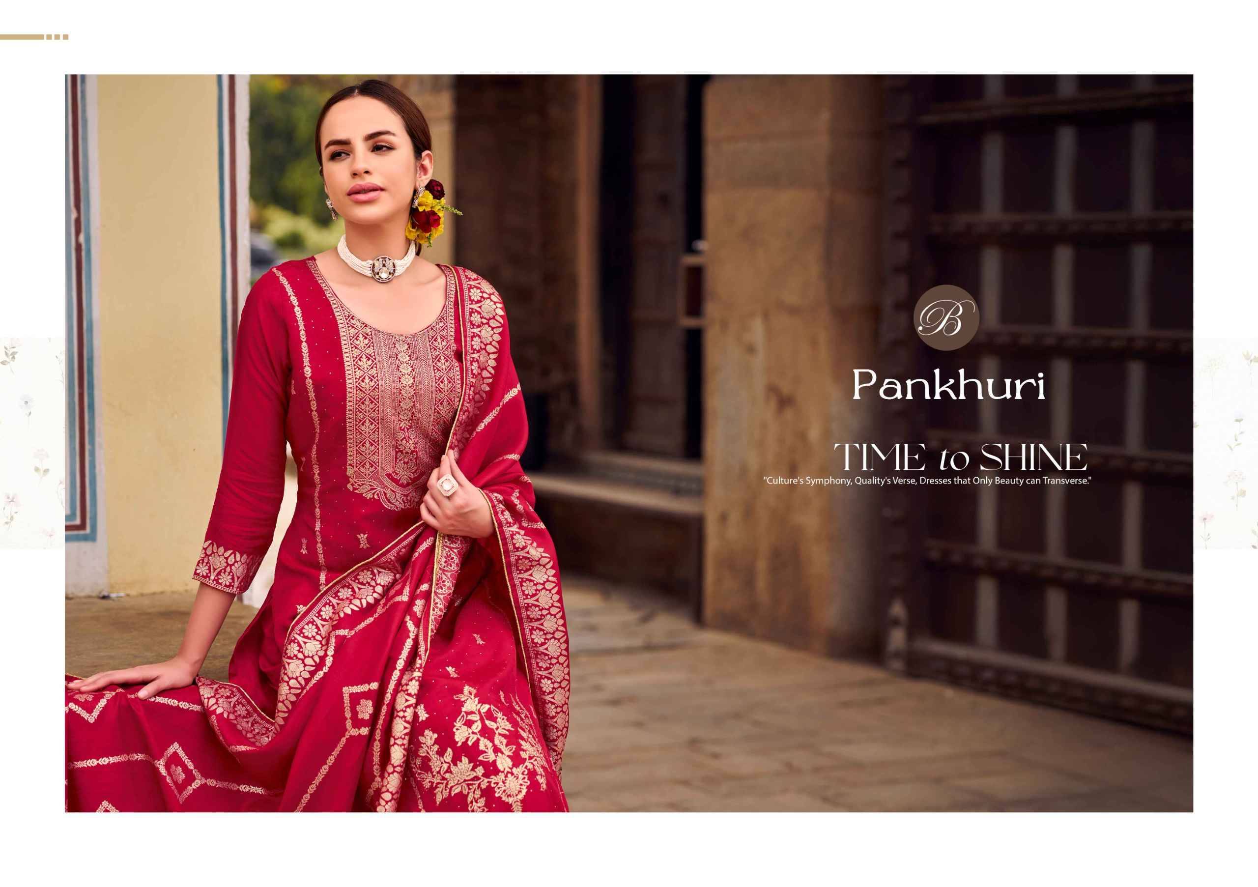 Belliza Pankhuri Viscose Dress Material 6 pcs Catalog | Surat Wholesale Market