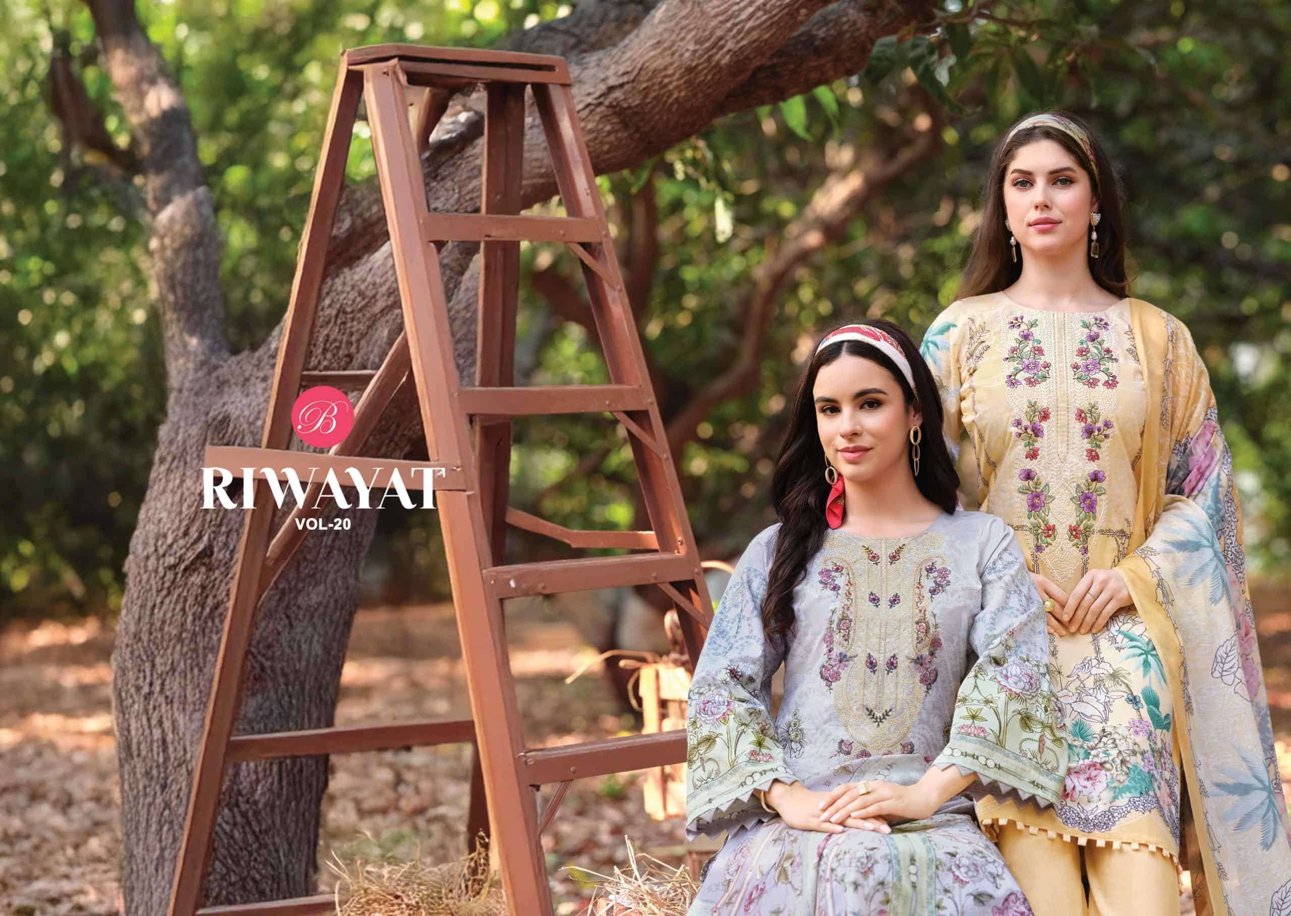 Belliza Riwayat Vol 20 Rayon Salwar Kameez At Wholesale Price 8 Pcs Catalog