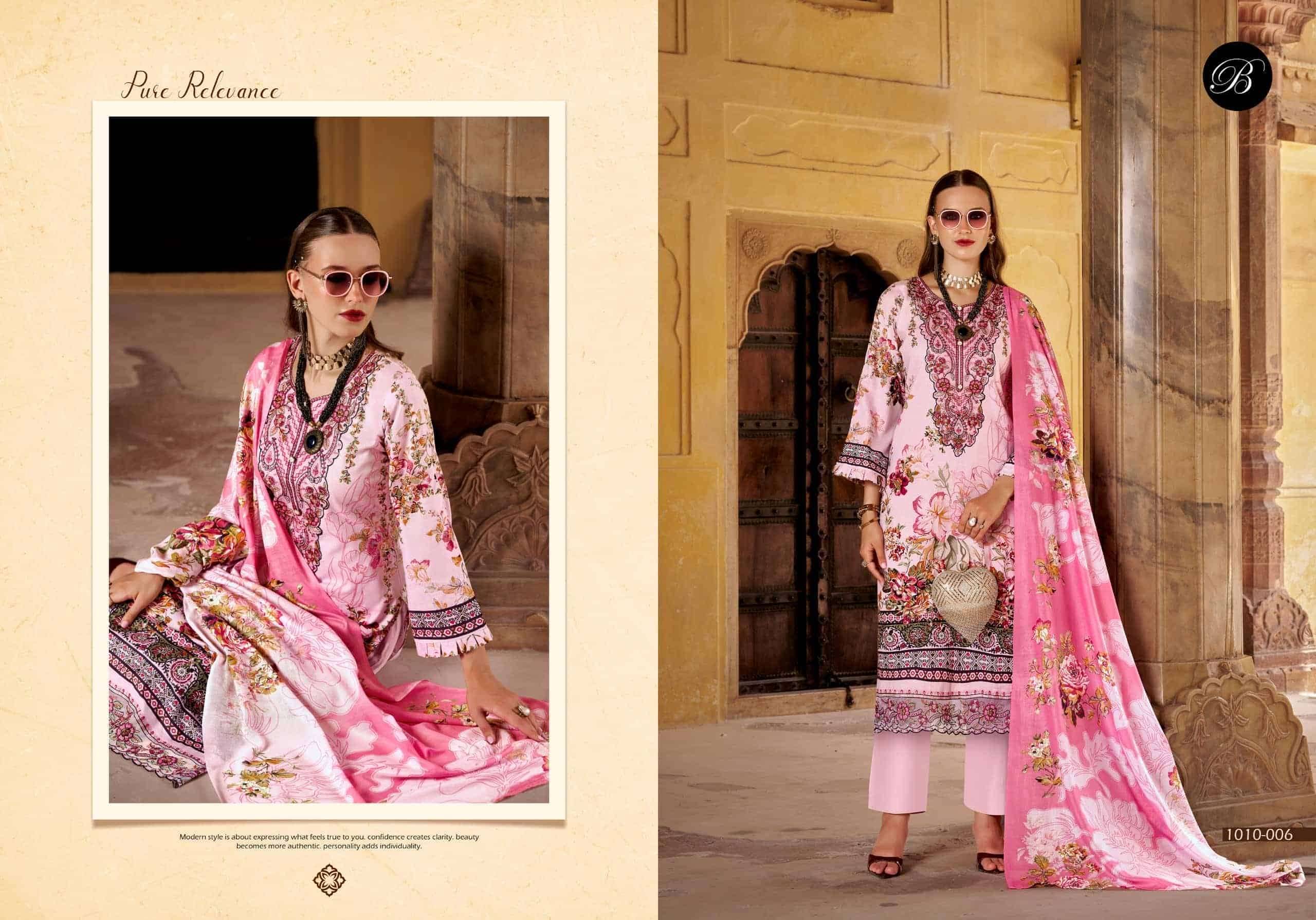 Belliza Safiya Vol 3 Pure Cotton Premium Salwar Suits 8 Pcs Catalog | Wholesale Dealer