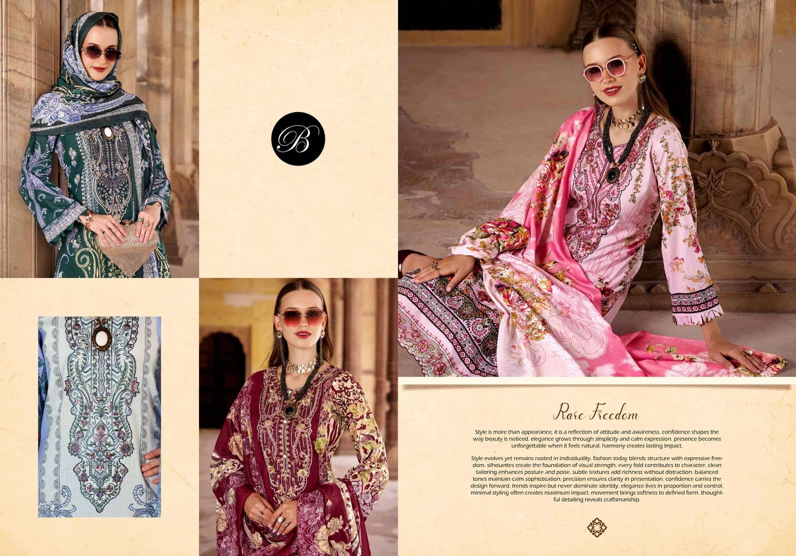 Belliza Safiya Vol 3 Pure Cotton Premium Salwar Suits 8 Pcs Catalog | Wholesale Dealer