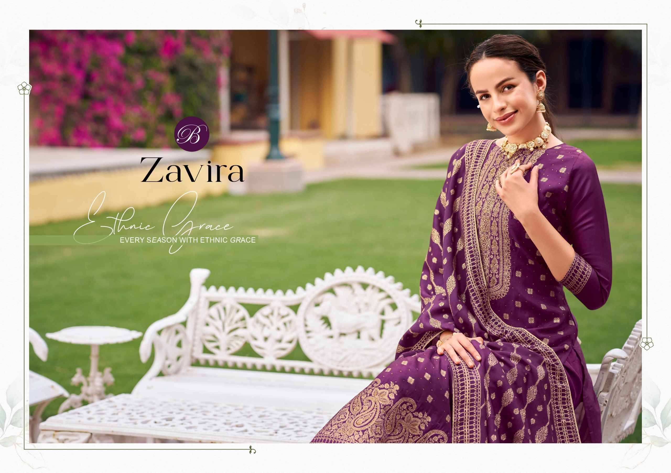 Belliza Zavira Viscose Dola Silk Dress Material 6 pcs Catalogue | Surat Wholesaler