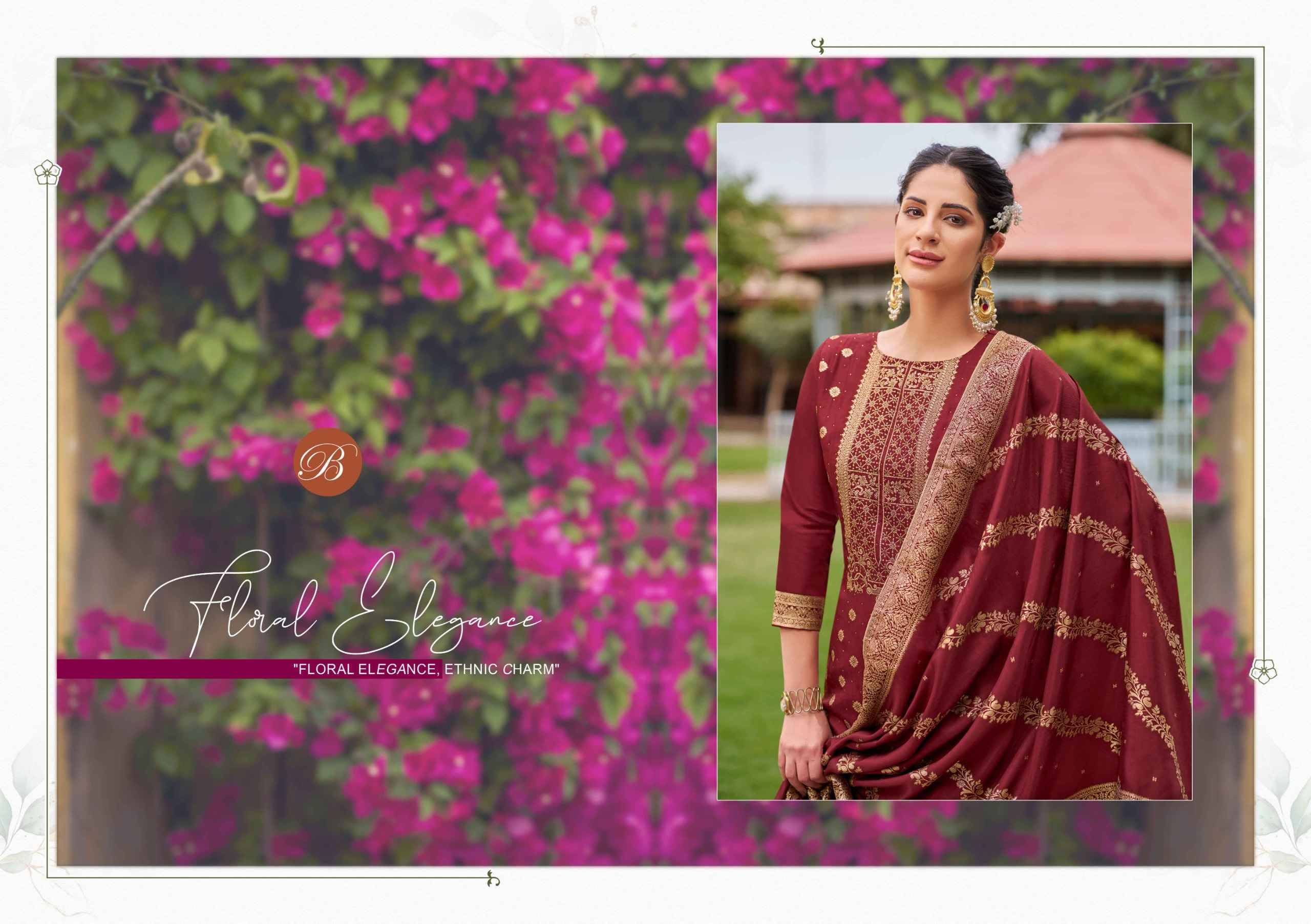 Belliza Zavira Viscose Dola Silk Dress Material 6 pcs Catalogue | Surat Wholesaler