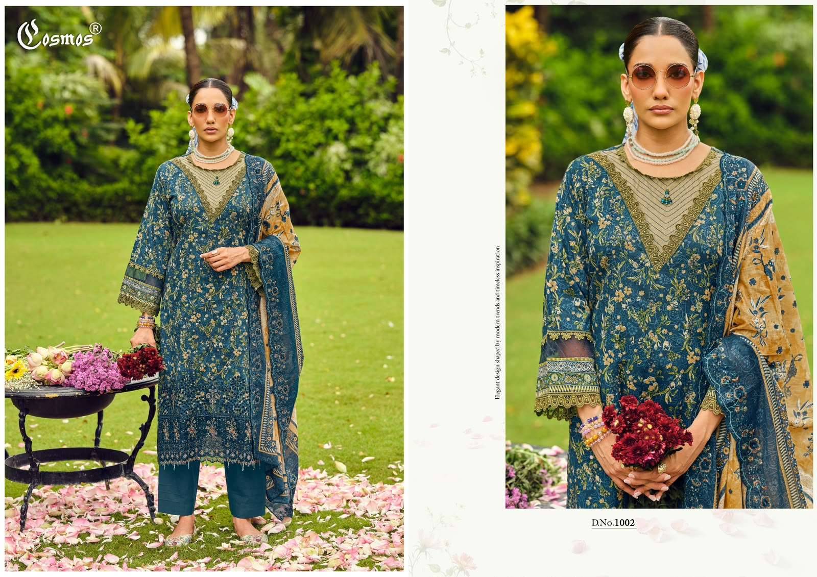 Cosmos Riwayat Lawn Vol 1 Cotton Pakistani Dress Material 6 Pcs Catalog