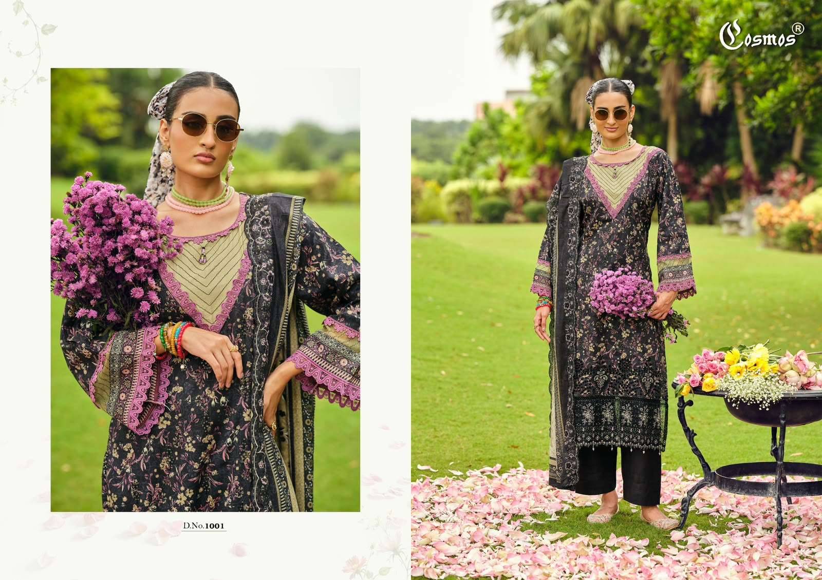 Cosmos Riwayat Lawn Vol 1 Cotton Pakistani Dress Material 6 Pcs Catalog