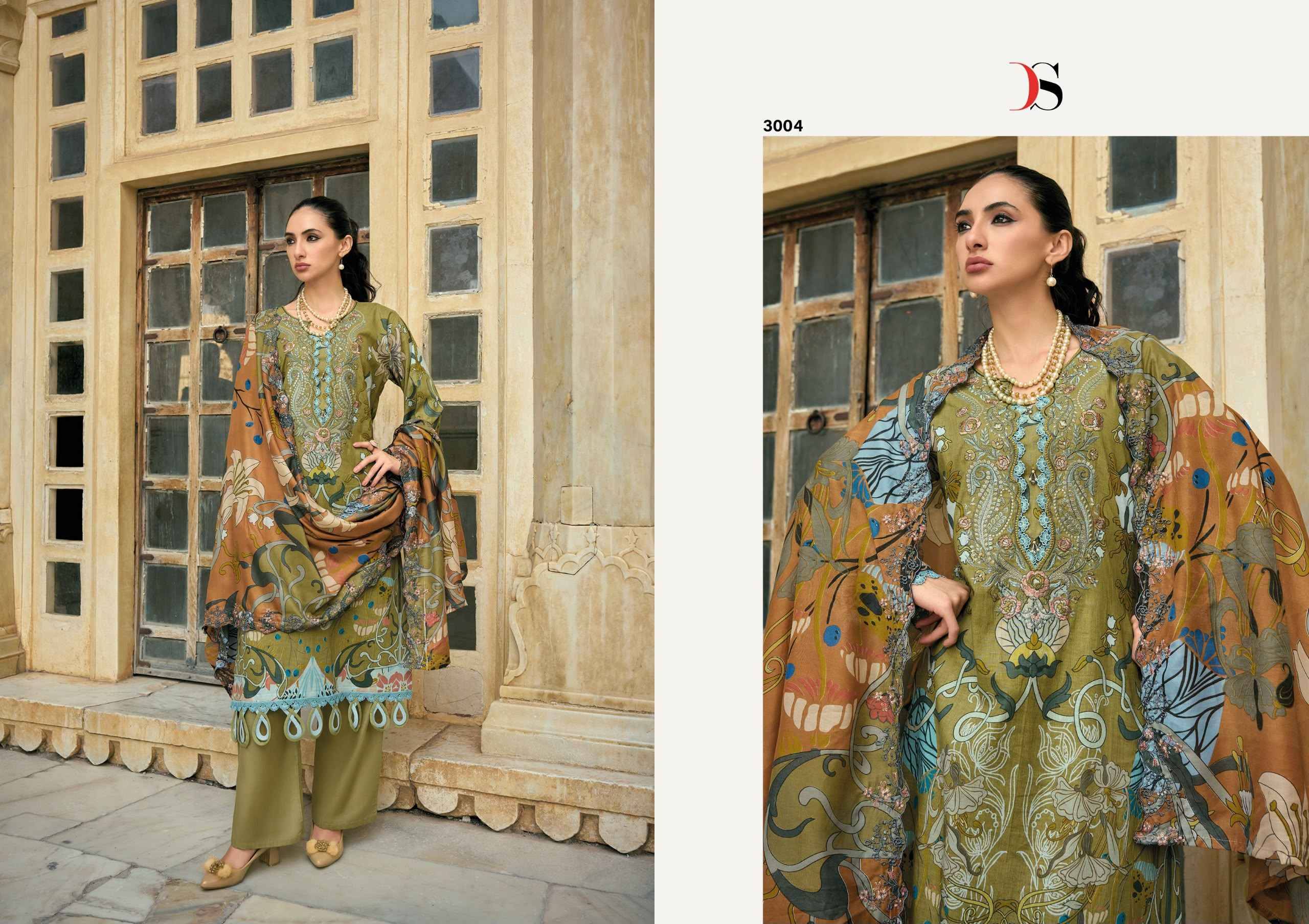 Deepsy Bin Saeed Mini Vol 3 Cotton Dress Material 8 pcs Catalog | Surat Wholesale Bazaar