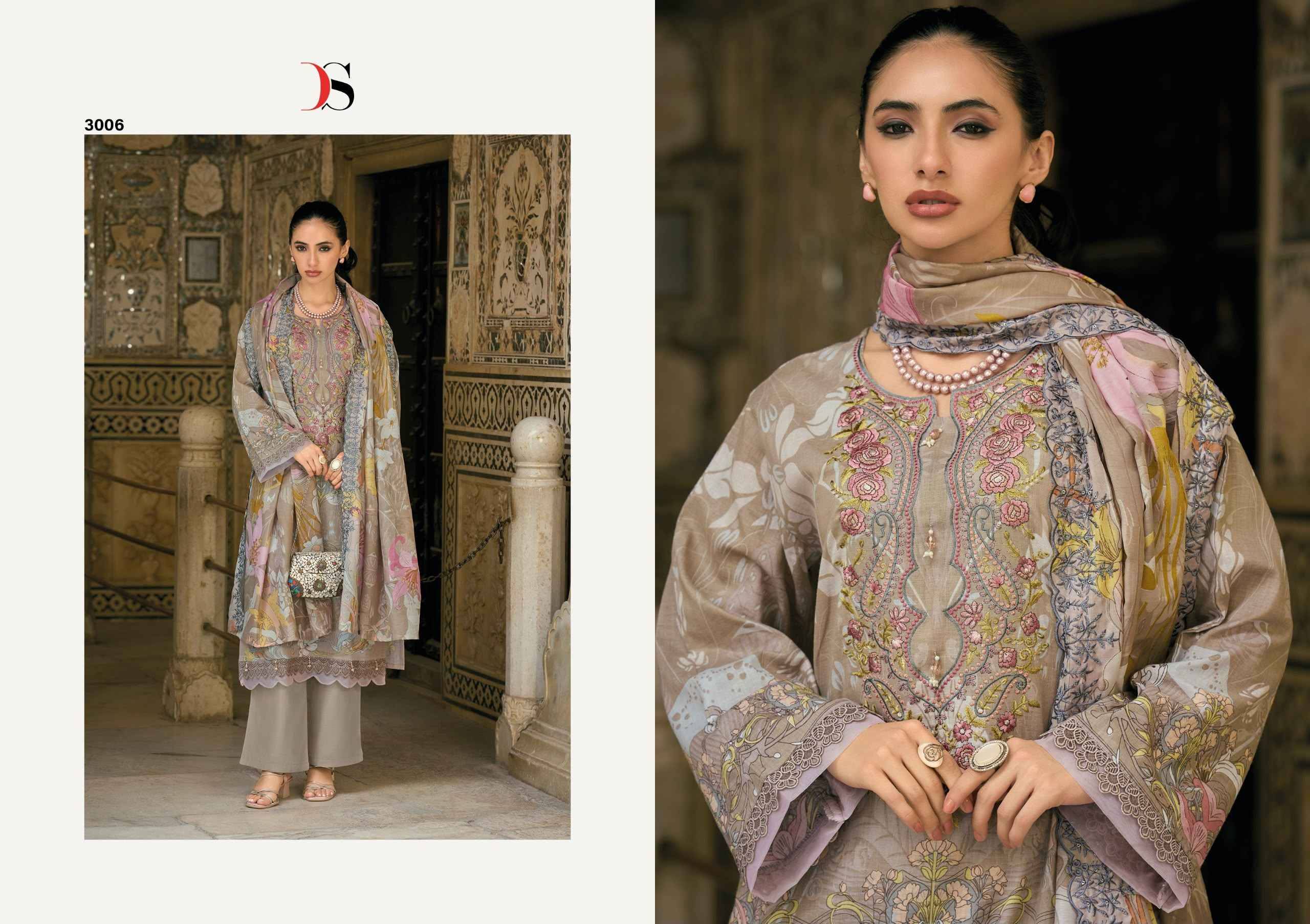 Deepsy Bin Saeed Mini Vol 3 Cotton Dress Material 8 pcs Catalog | Surat Wholesale Bazaar