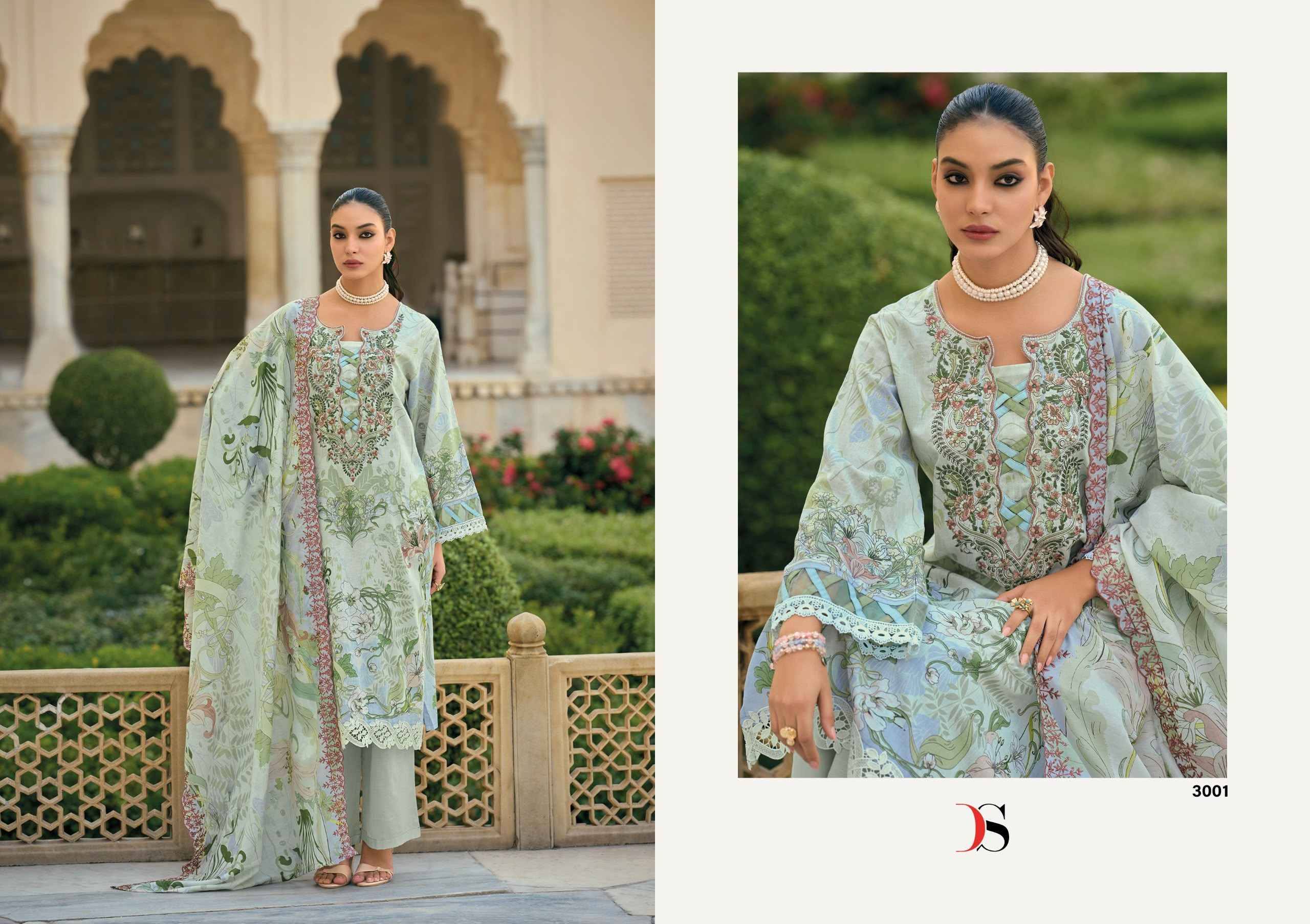 Deepsy Bin Saeed Mini Vol 3 Cotton Dress Material 8 pcs Catalog | Surat Wholesale Bazaar