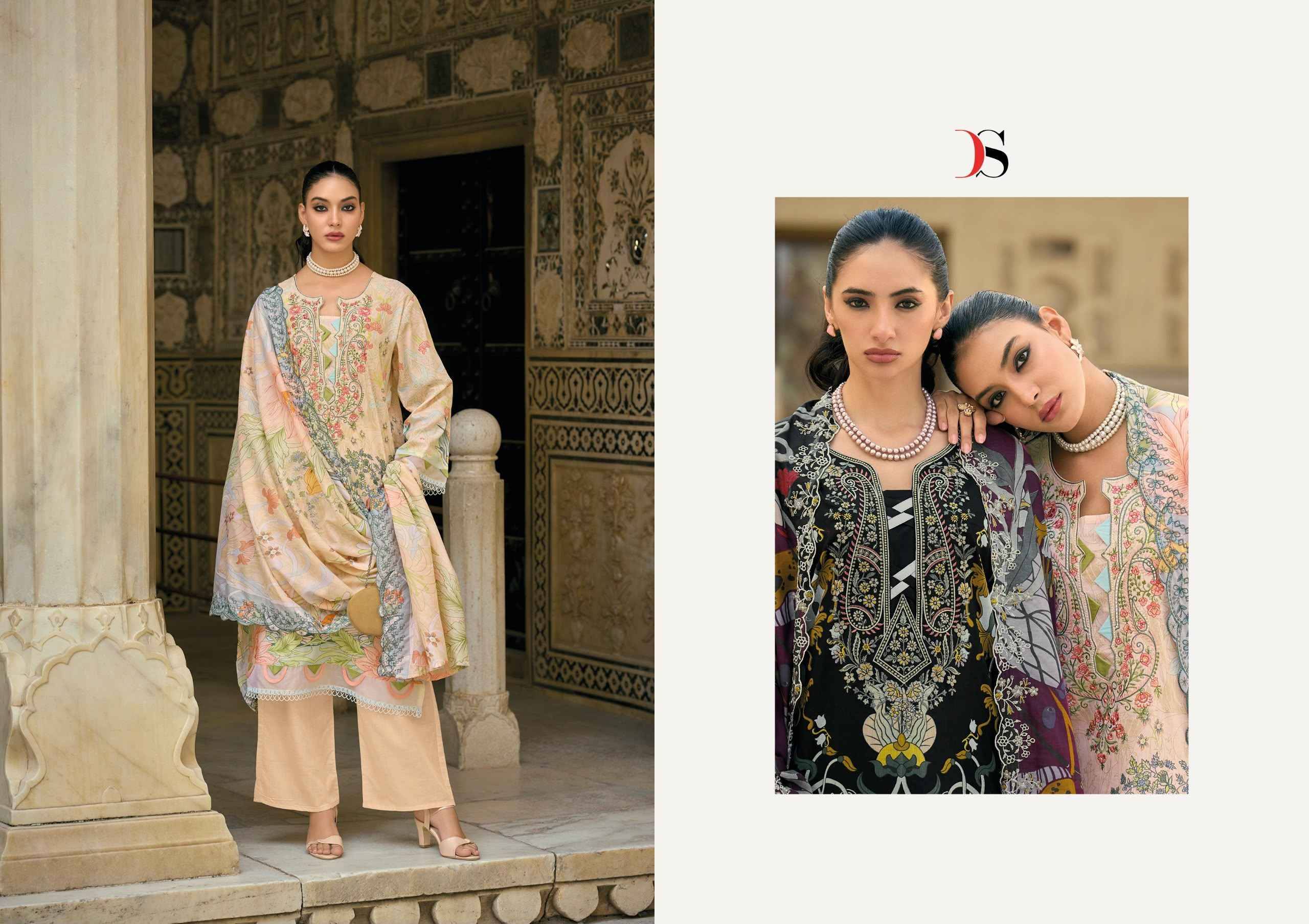 Deepsy Bin Saeed Mini Vol 3 Cotton Dress Material 8 pcs Catalog | Surat Wholesale Bazaar