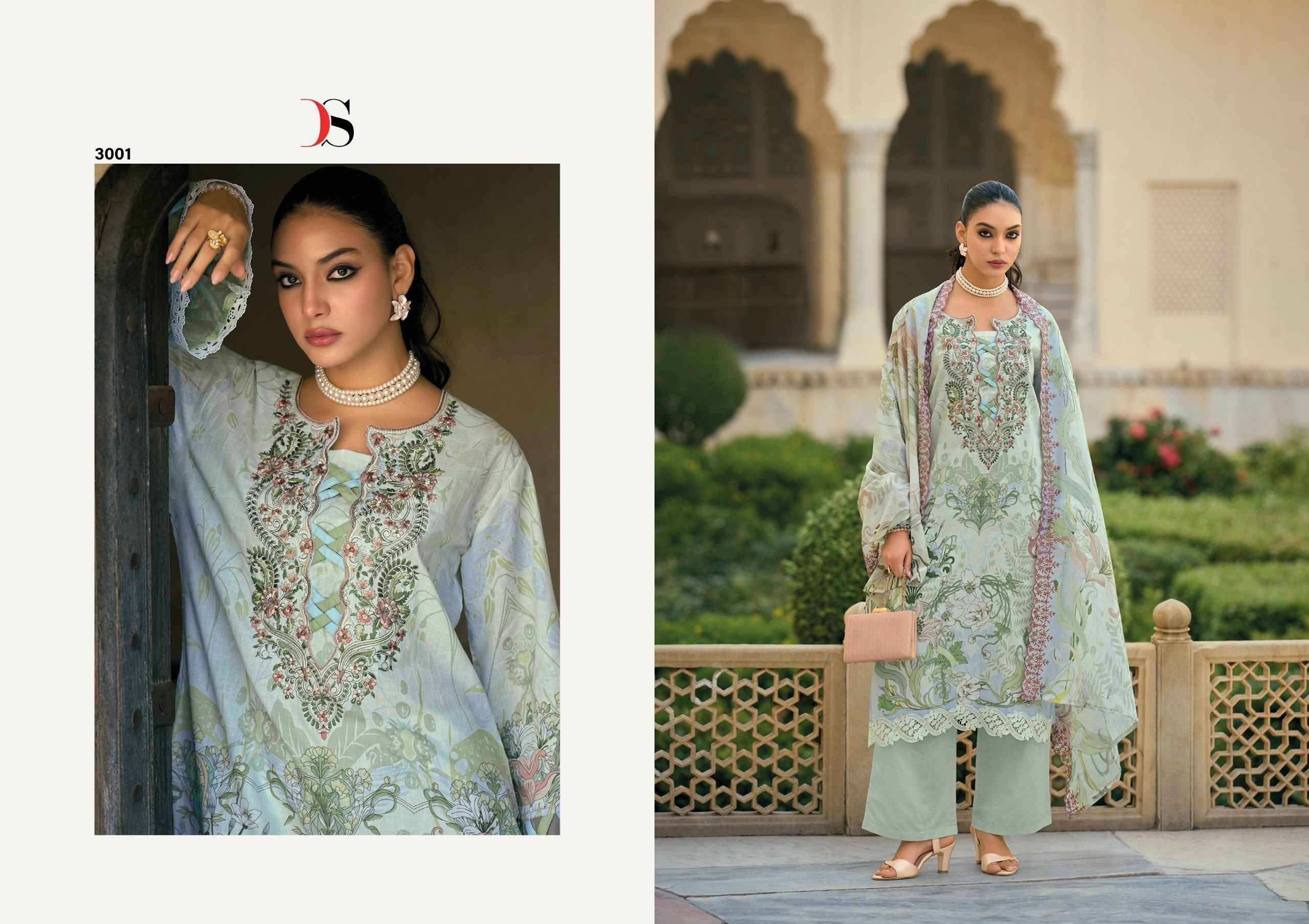 Deepsy Bin Saeed Mini Vol 3 Cotton Dress Material 8 pcs Catalog | Surat Wholesale Bazaar