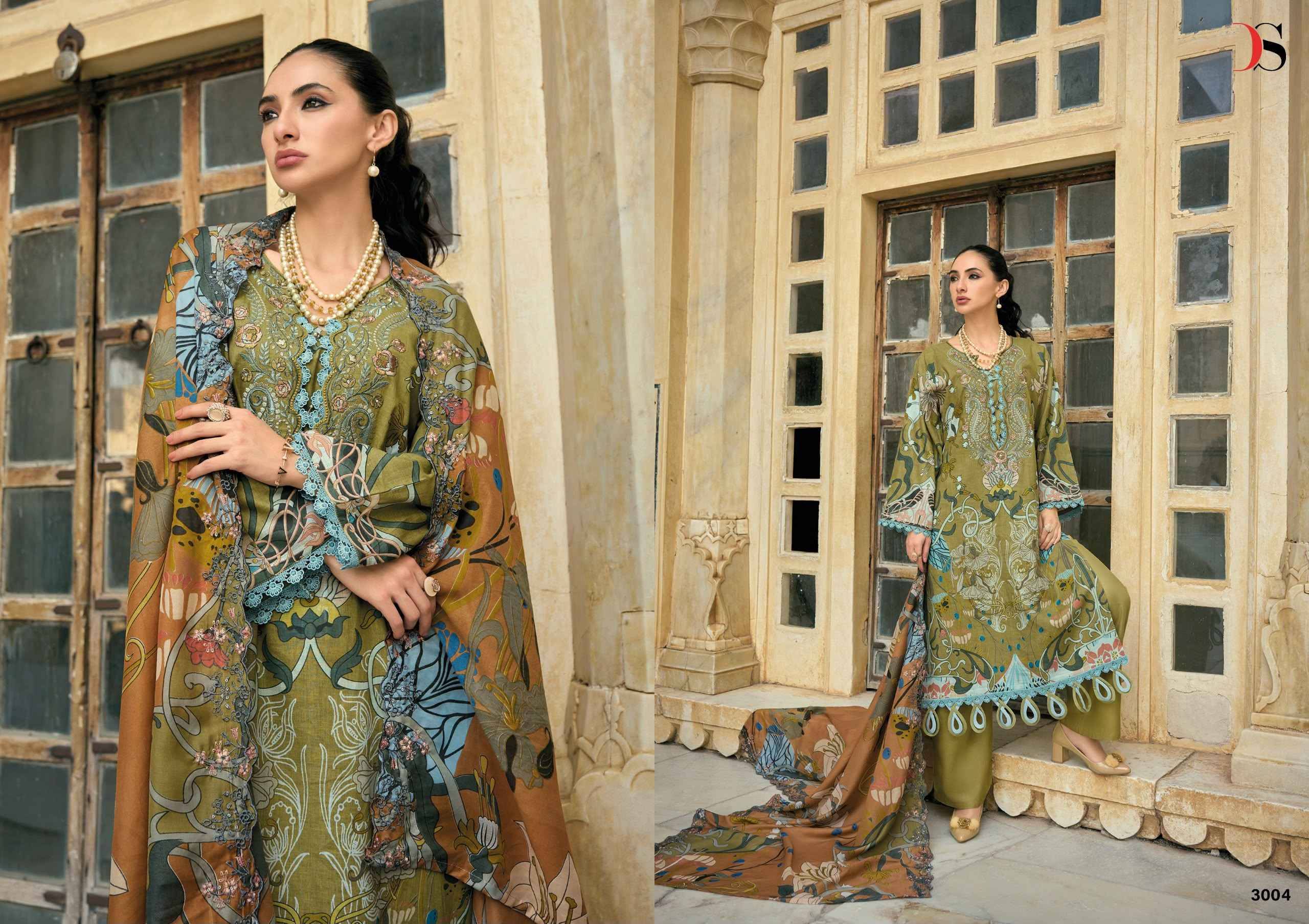 Deepsy Bin Saeed Mini Vol 3 Cotton Dress Material 8 pcs Catalog | Surat Wholesale Bazaar