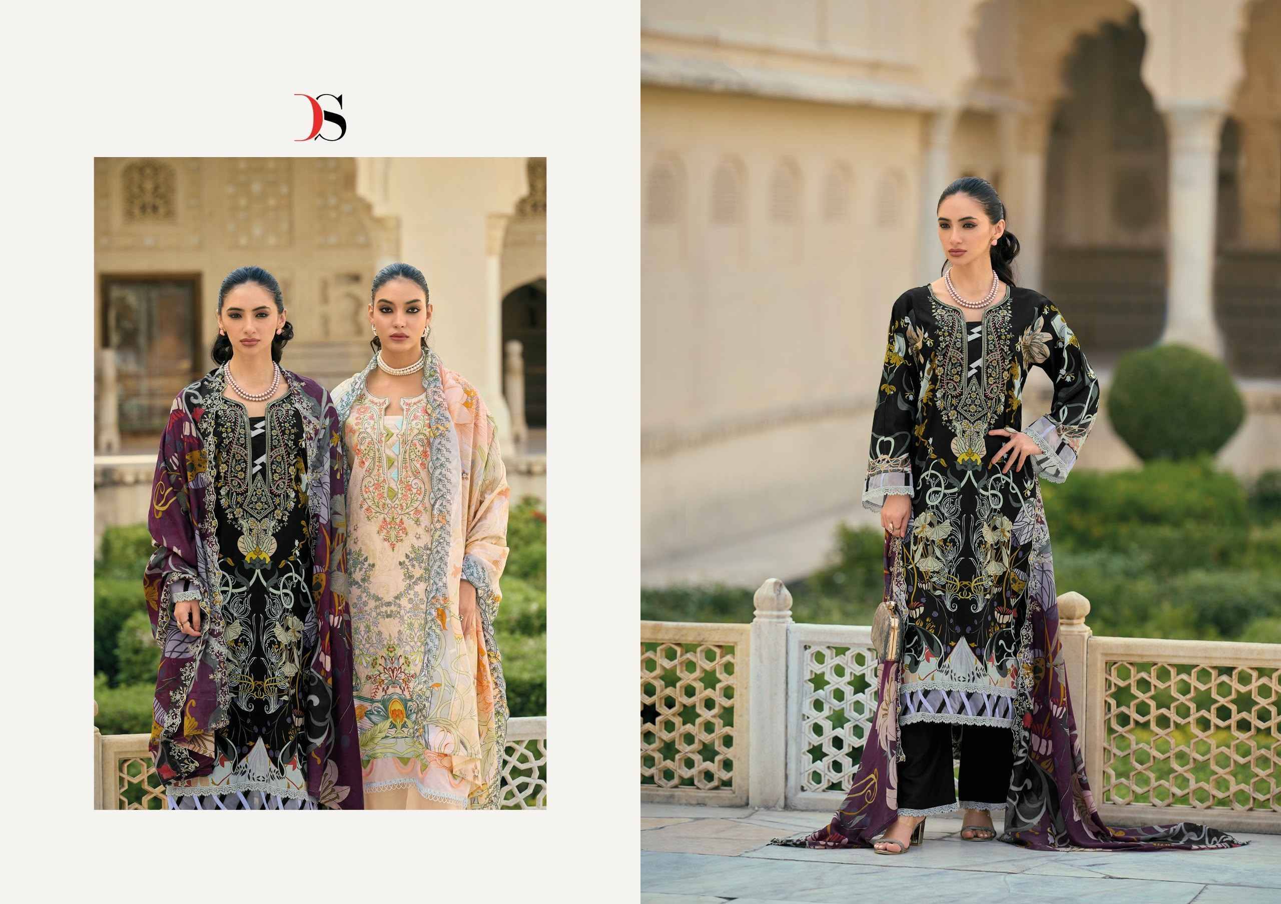 Deepsy Bin Saeed Mini Vol 3 Cotton Dress Material 8 pcs Catalog | Surat Wholesale Bazaar