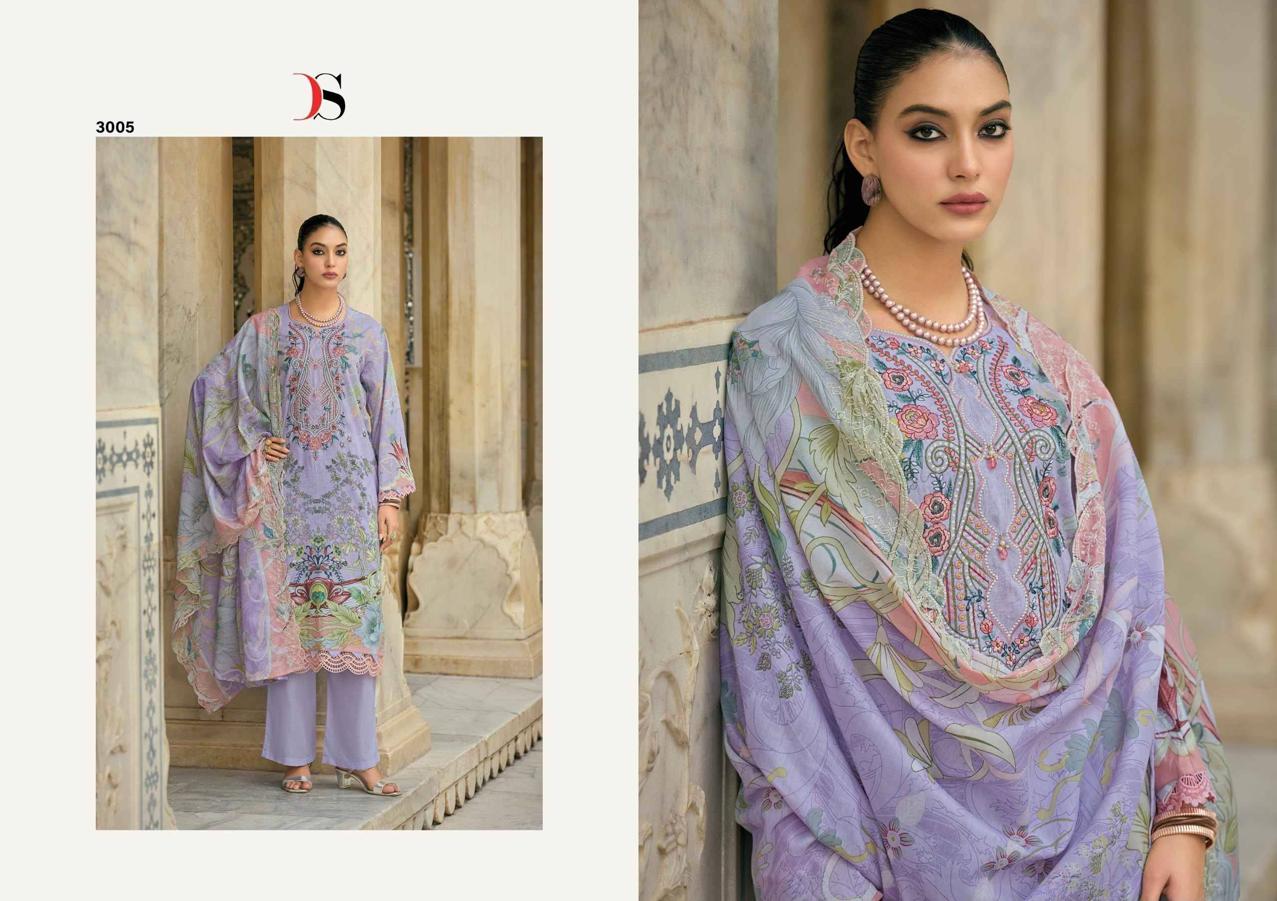 Deepsy Bin Saeed Mini Vol 3 Cotton Dress Material 8 pcs Catalog | Surat Wholesale Bazaar