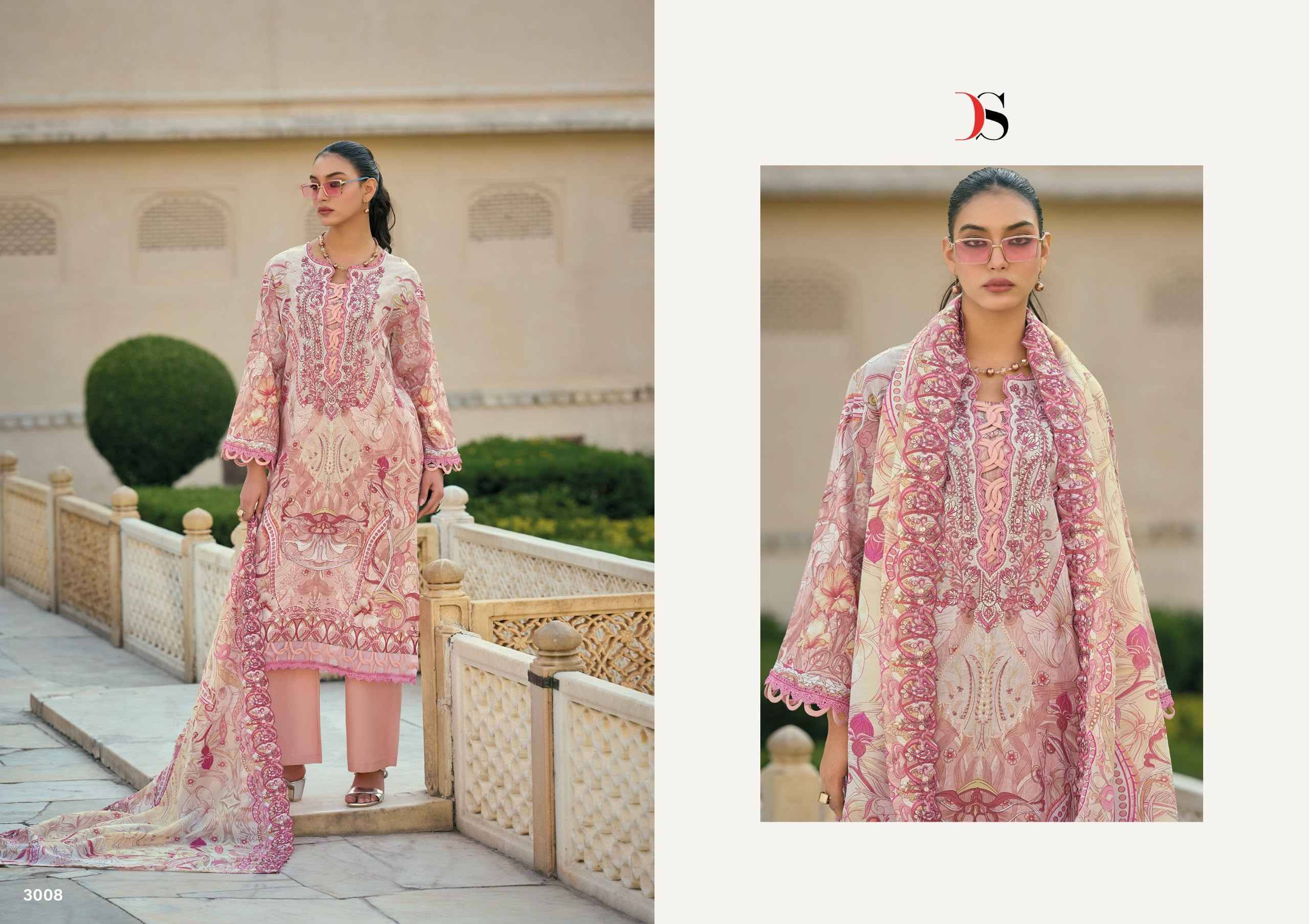 Deepsy Bin Saeed Mini Vol 3 Cotton Dress Material 8 pcs Catalog | Surat Wholesale Bazaar